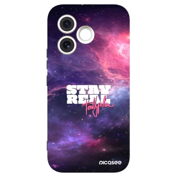 Picasee silikonový černý obal pro Honor 600 Lite - Stay Real