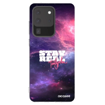 Picasee silikonový průhledný obal pro Samsung Galaxy S20 Ultra 5G G988F - Stay Real