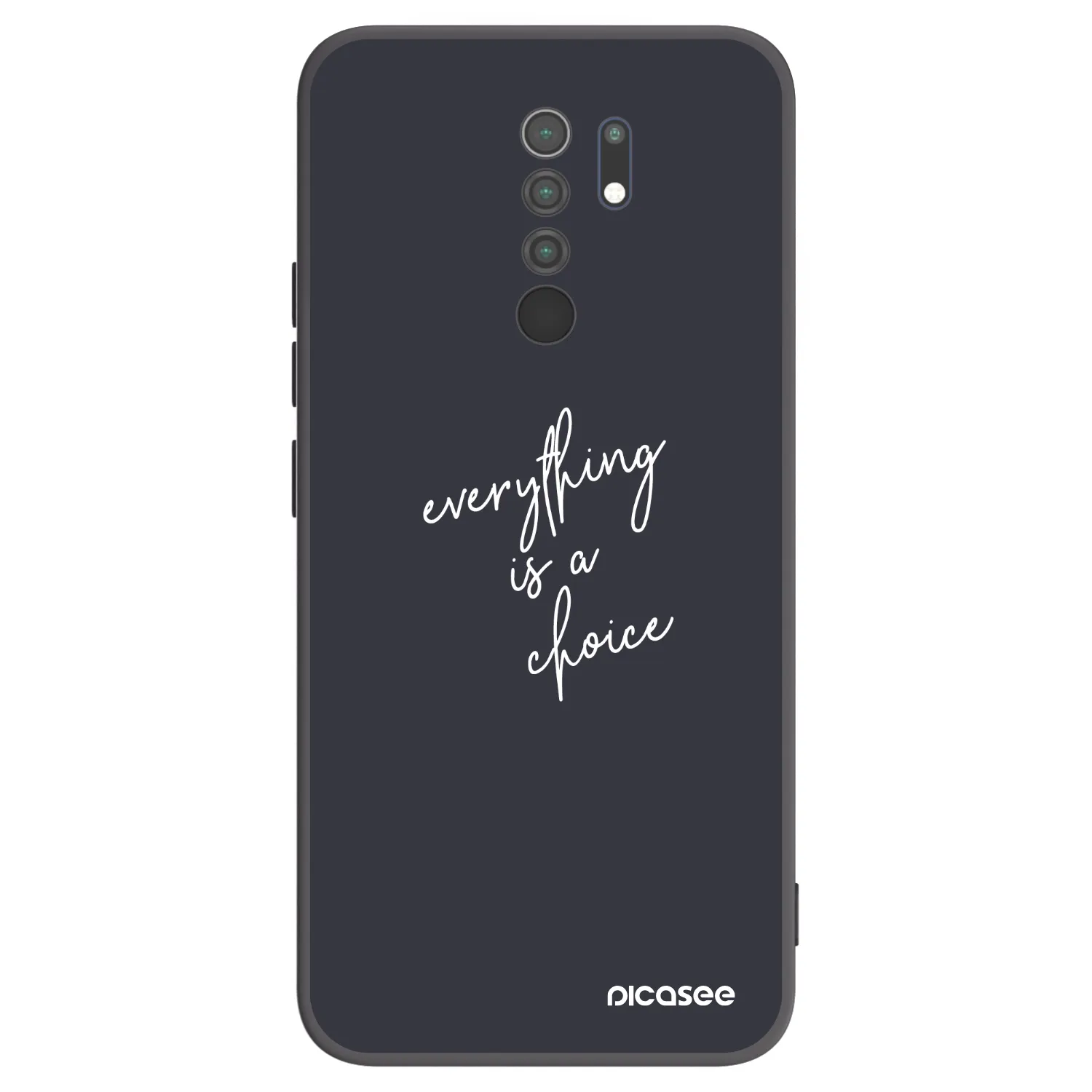 Picasee silikonový černý obal pro Xiaomi Redmi 9 - Vše je na tobě