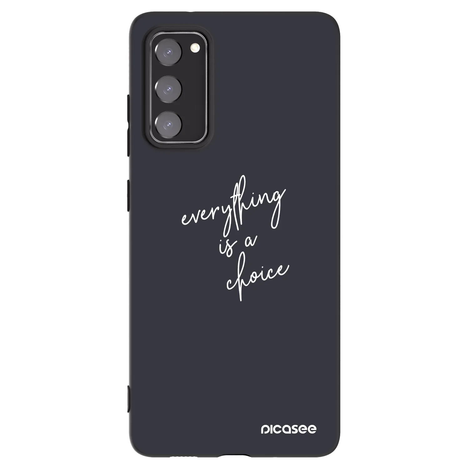 Picasee silikonový černý obal pro Samsung Galaxy S20 FE - Vše je na tobě