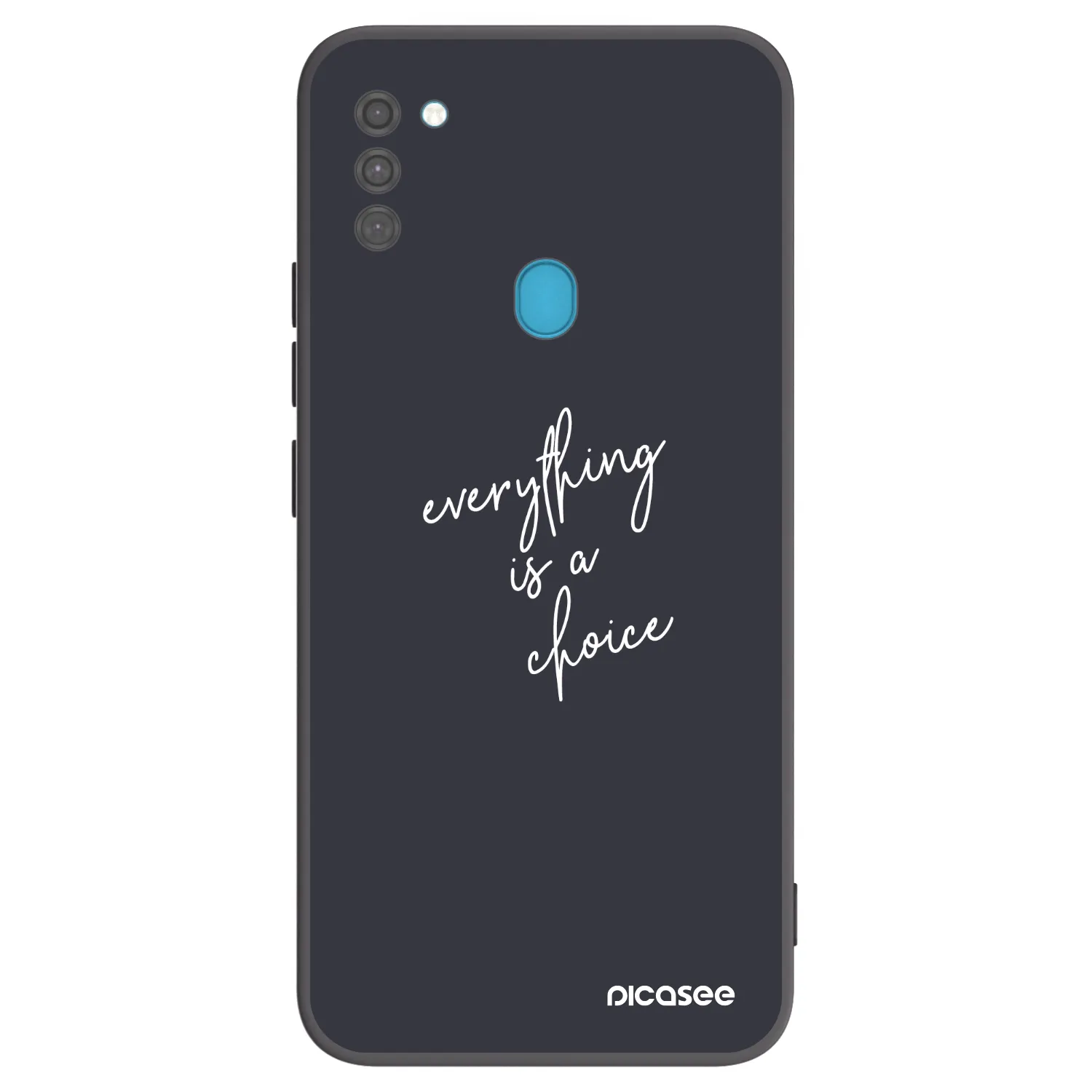 Picasee silikonový černý obal pro Samsung Galaxy M11 - Vše je na tobě