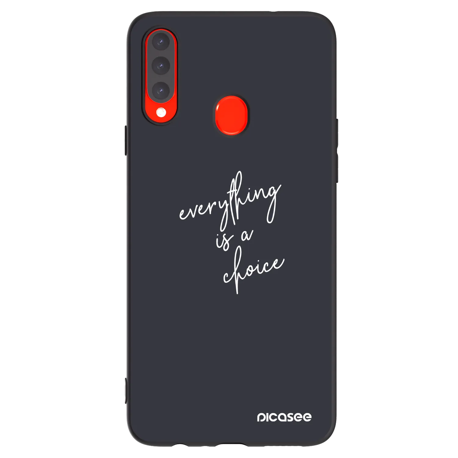 Picasee silikonový černý obal pro Samsung Galaxy A20s - Vše je na tobě