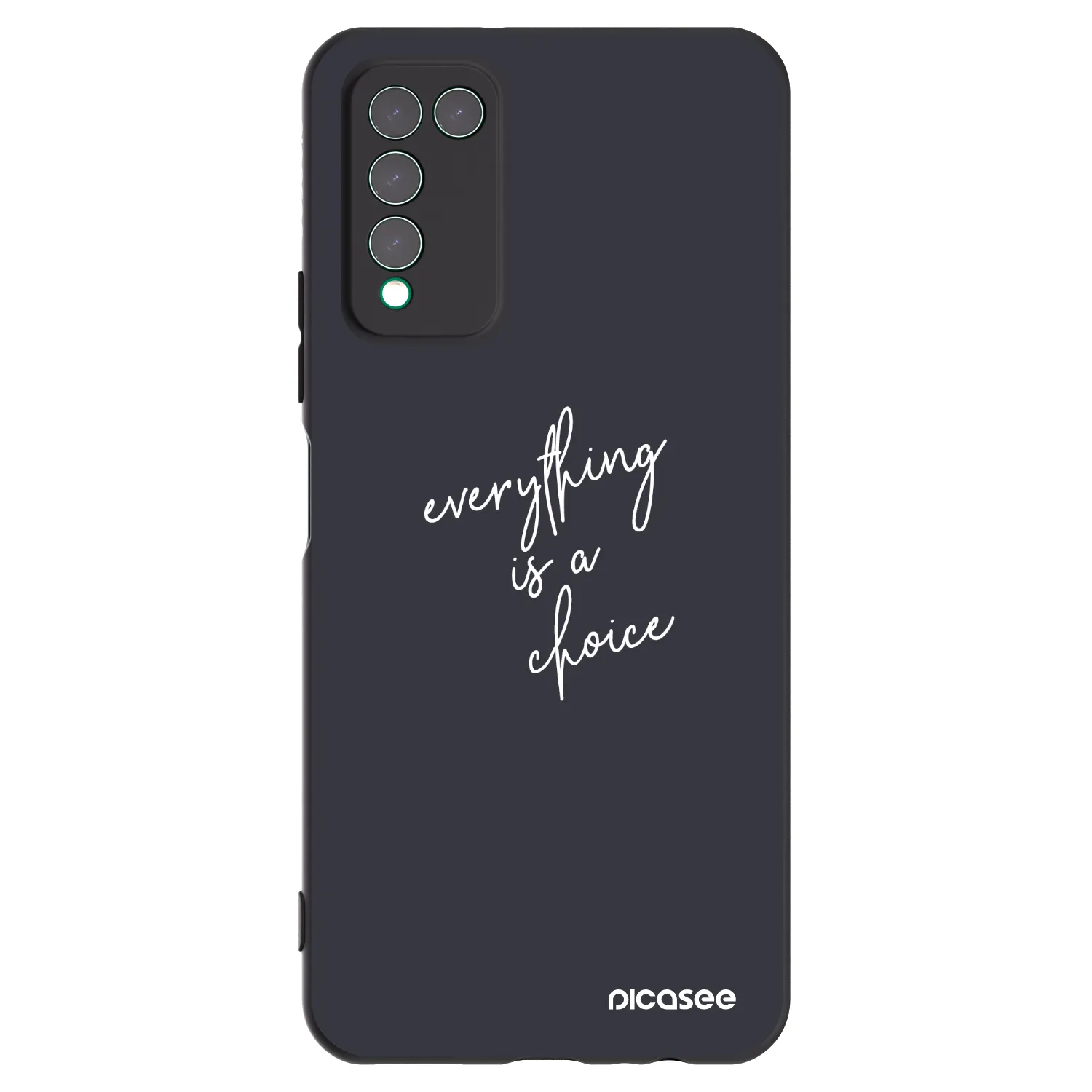 Picasee silikonový černý obal pro Honor 10X Lite - Vše je na tobě