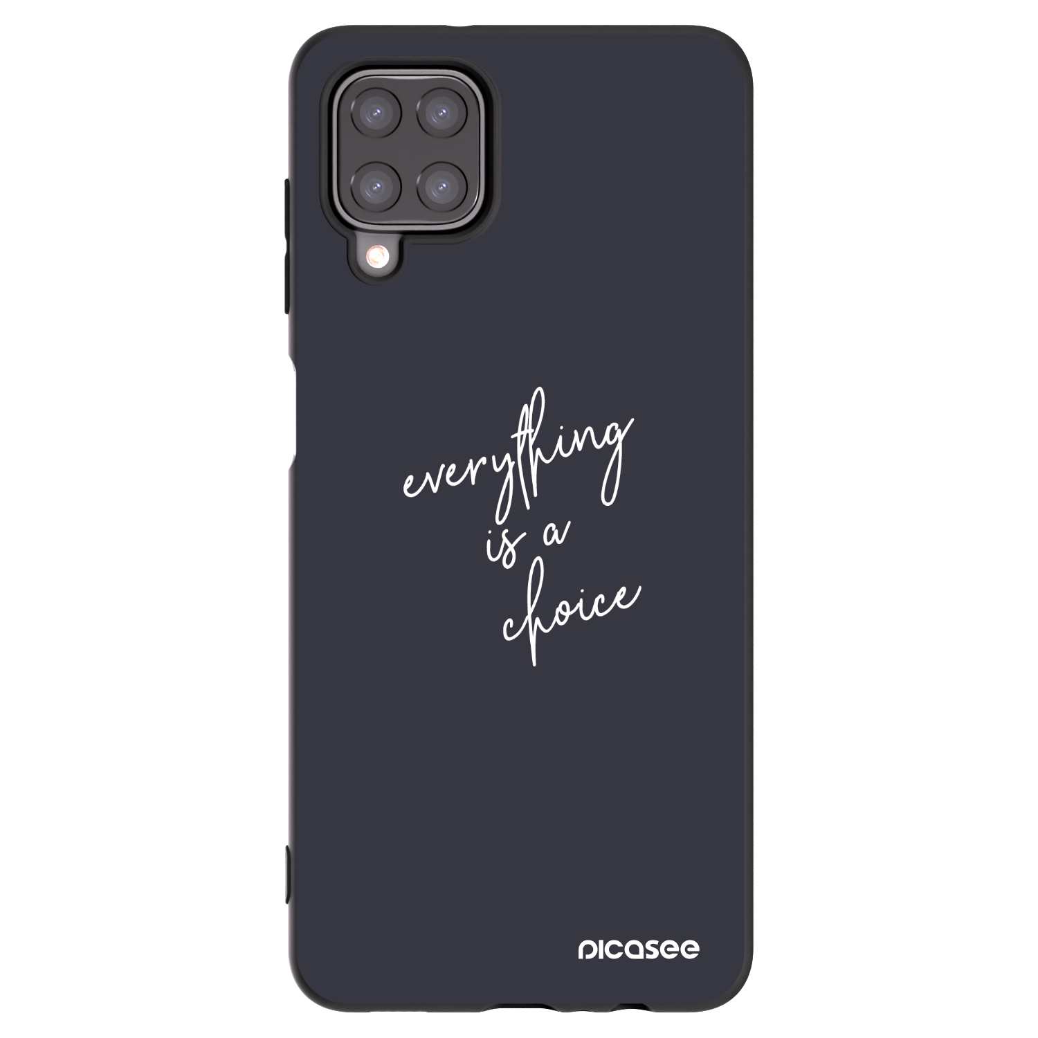 Picasee silikonový černý obal pro Samsung Galaxy A12 A125F - Vše je na tobě