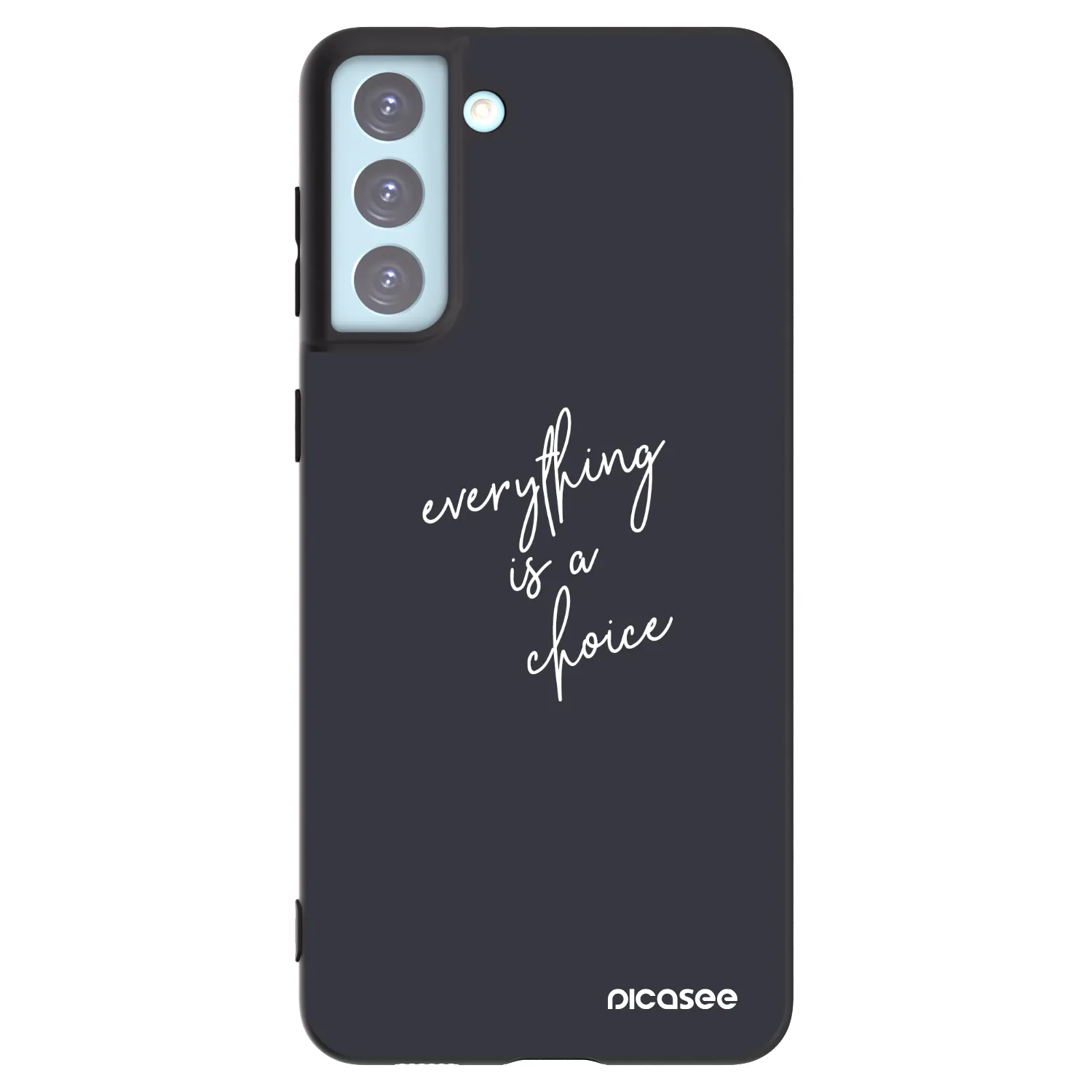 Picasee silikonový černý obal pro Samsung Galaxy S21+ 5G G996F - Vše je na tobě
