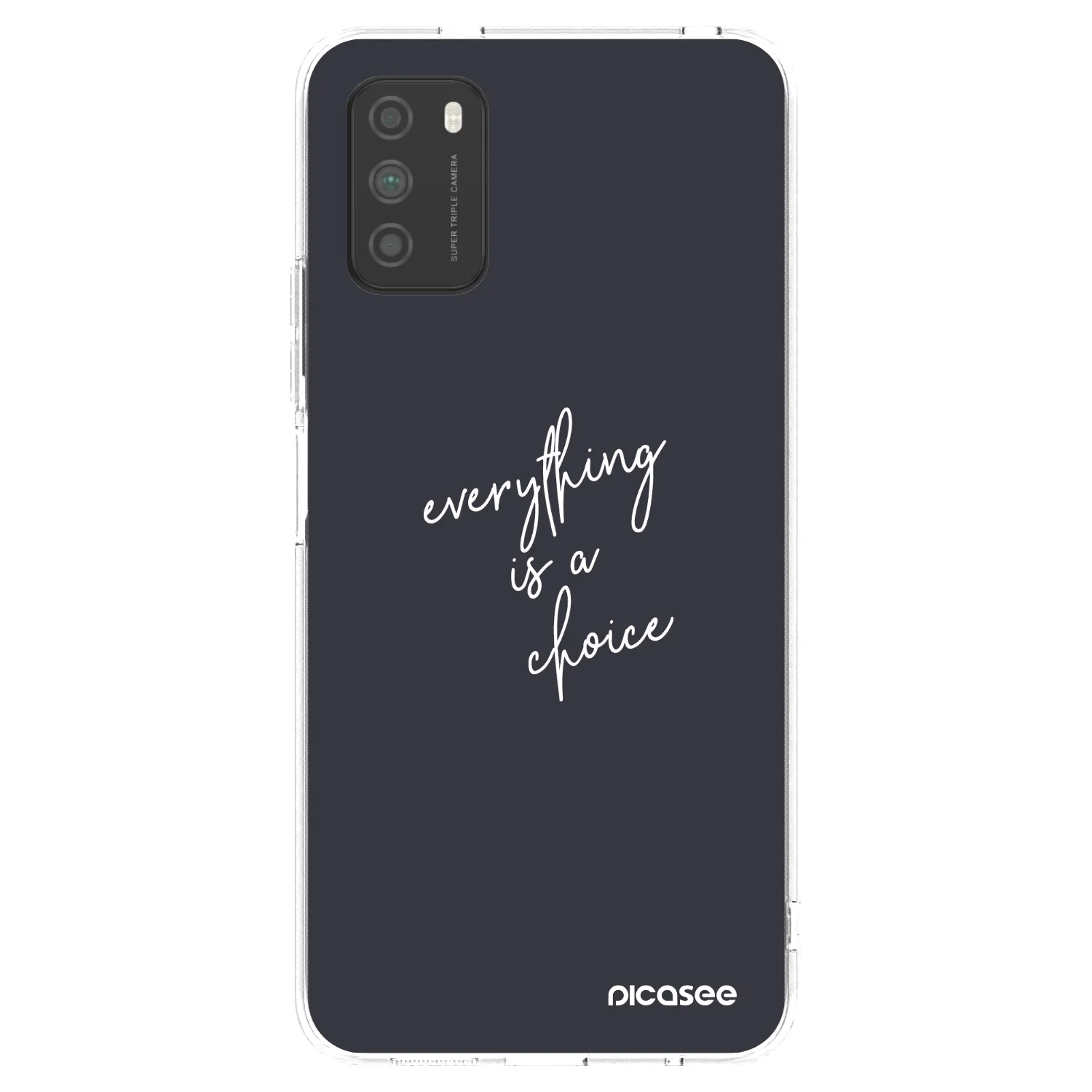 Picasee silikonový průhledný obal pro Xiaomi Poco M3 - Vše je na tobě