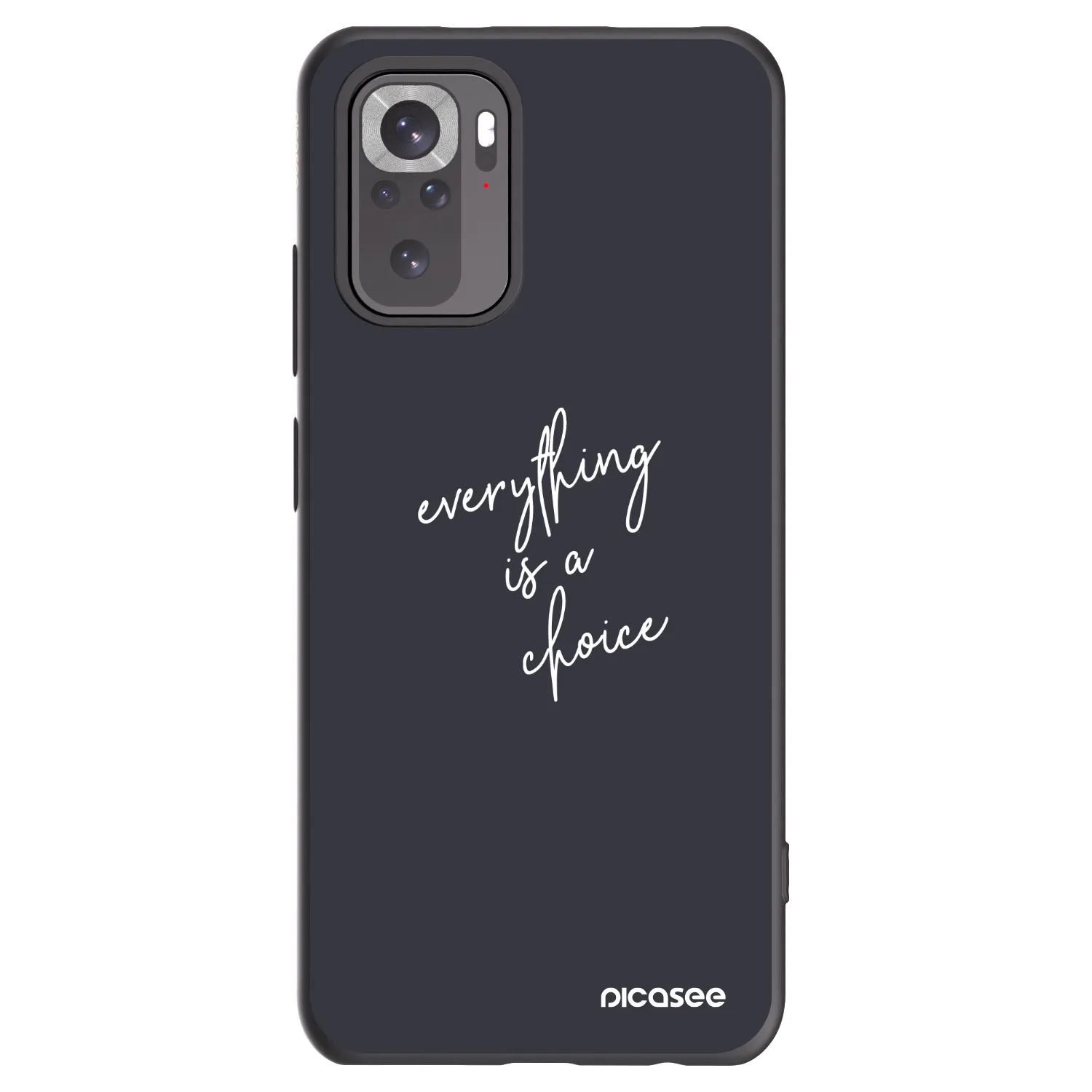Picasee silikonový černý obal pro Xiaomi Redmi Note 10 - Vše je na tobě