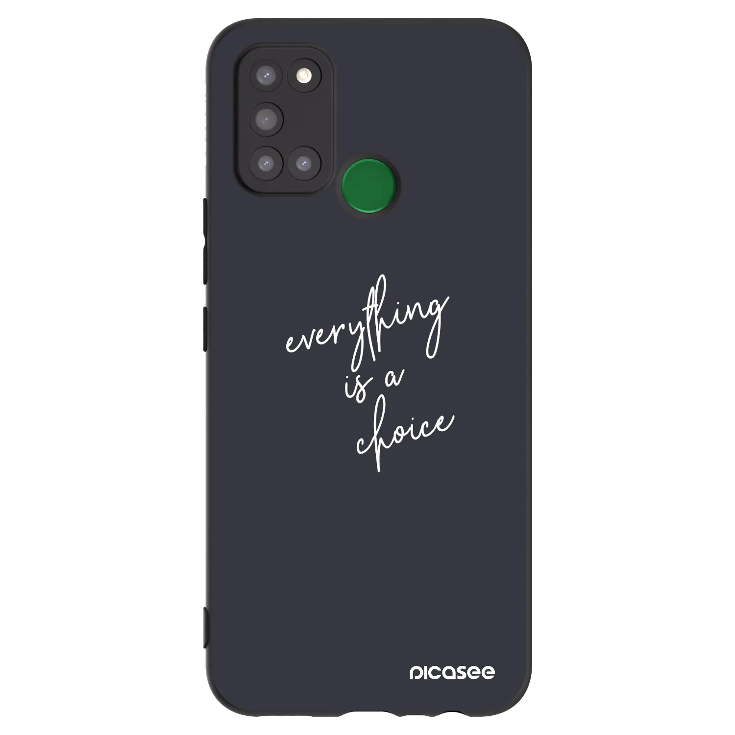 Picasee silikonový černý obal pro Realme 7i - Vše je na tobě