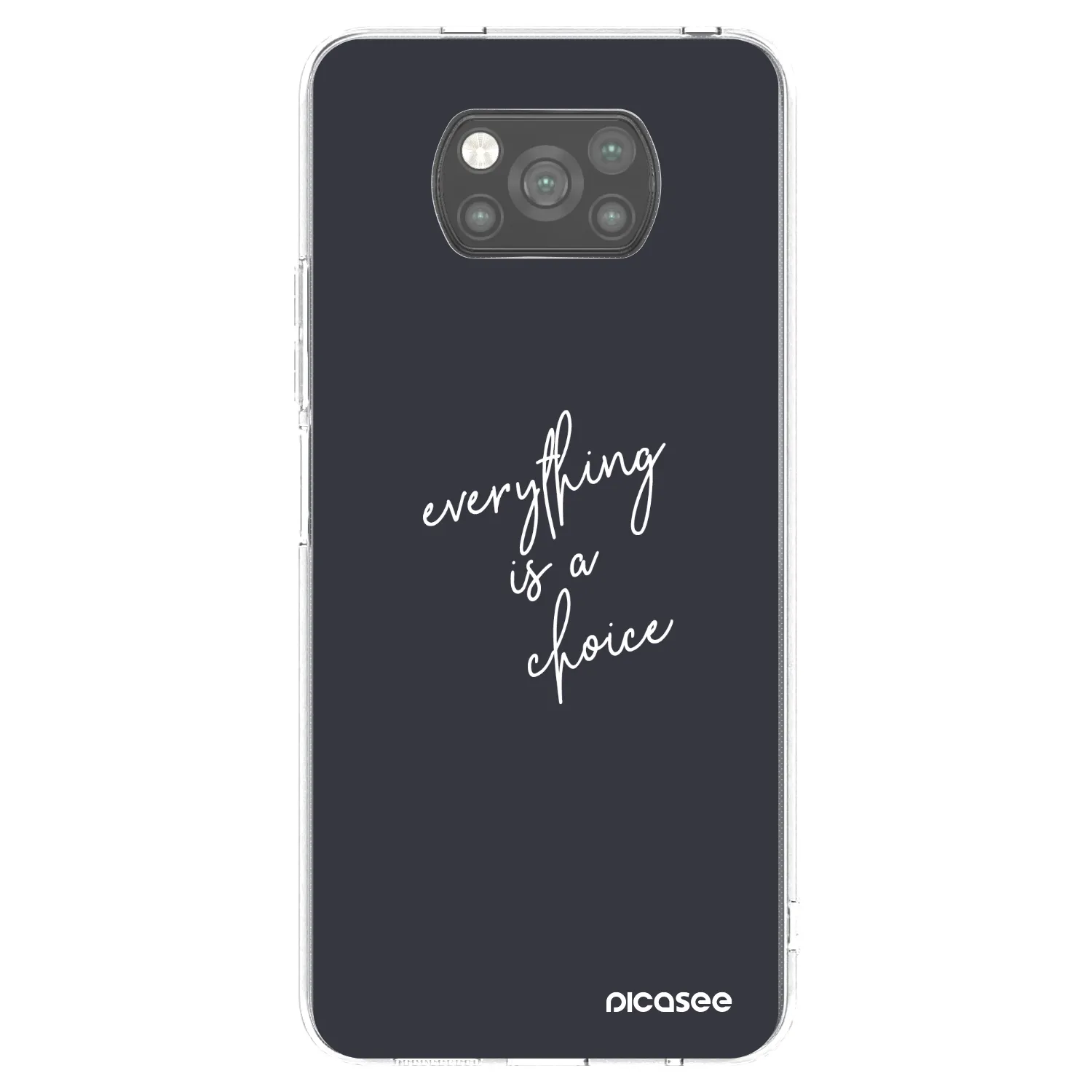 Picasee silikonový černý obal pro Xiaomi Poco X3 Pro - Vše je na tobě