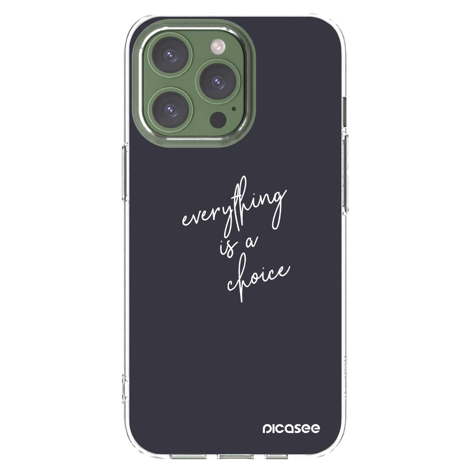 Picasee silikonový průhledný obal pro Apple iPhone 13 Pro - Vše je na tobě