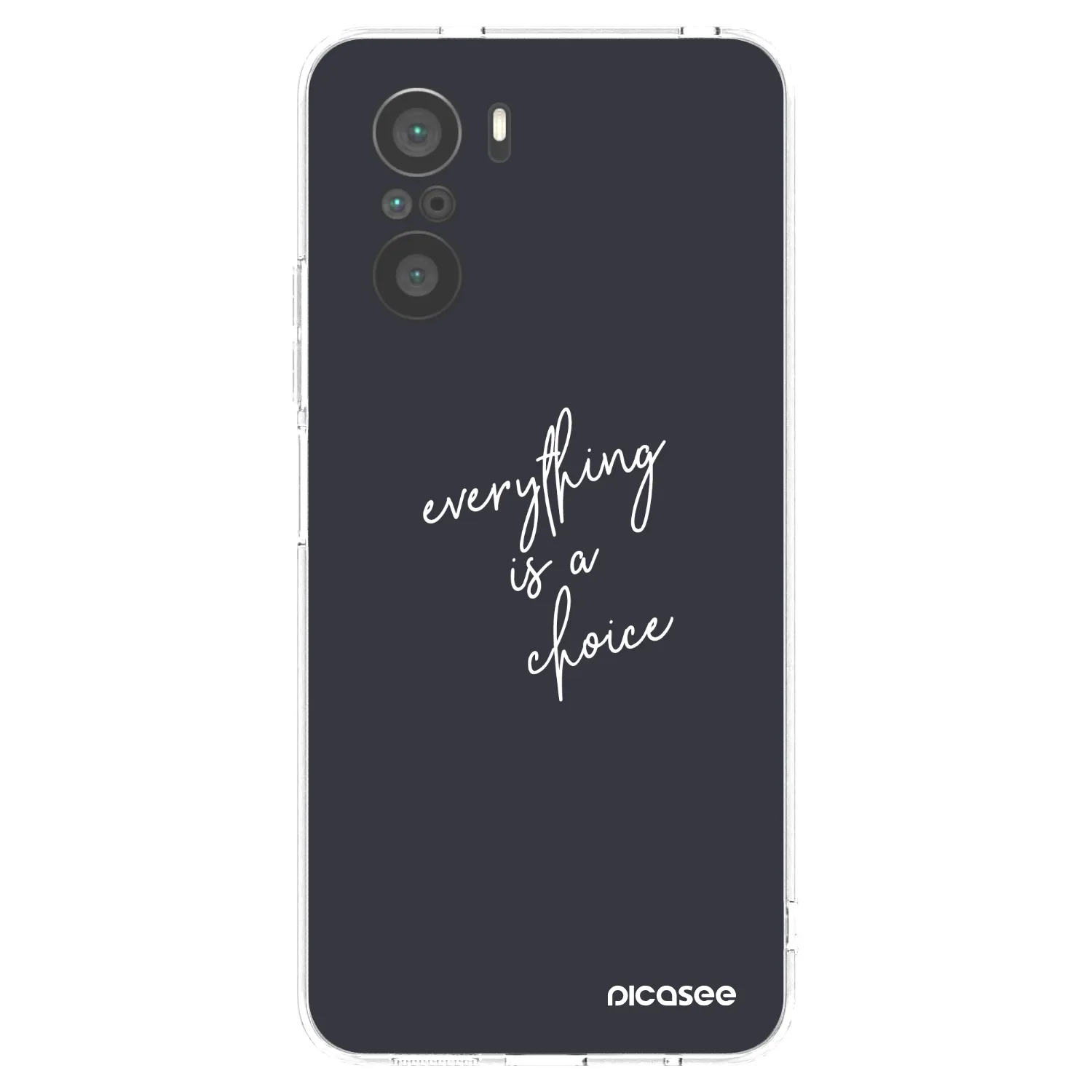 Picasee silikonový průhledný obal pro Xiaomi Poco F3 - Vše je na tobě