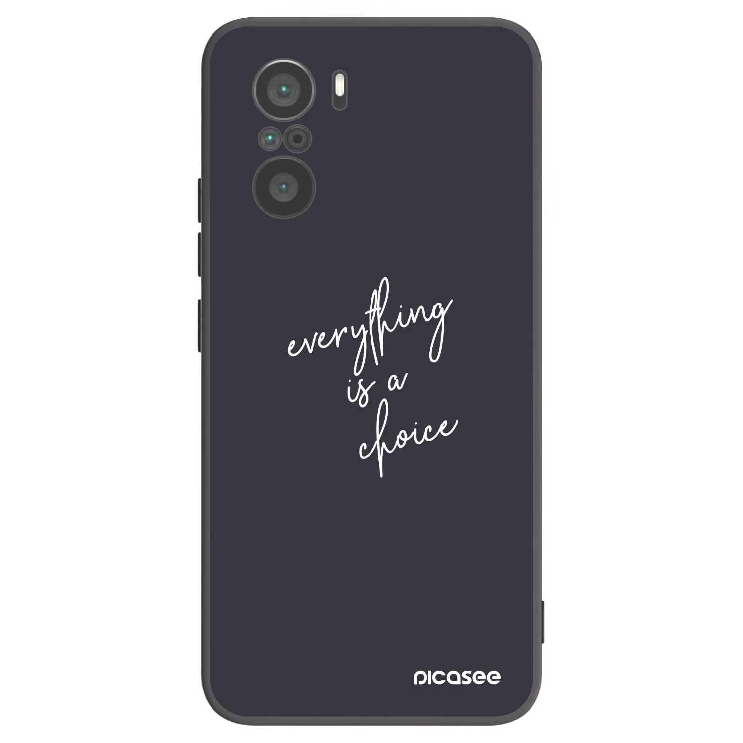 Picasee silikonový černý obal pro Xiaomi Poco F3 - Vše je na tobě
