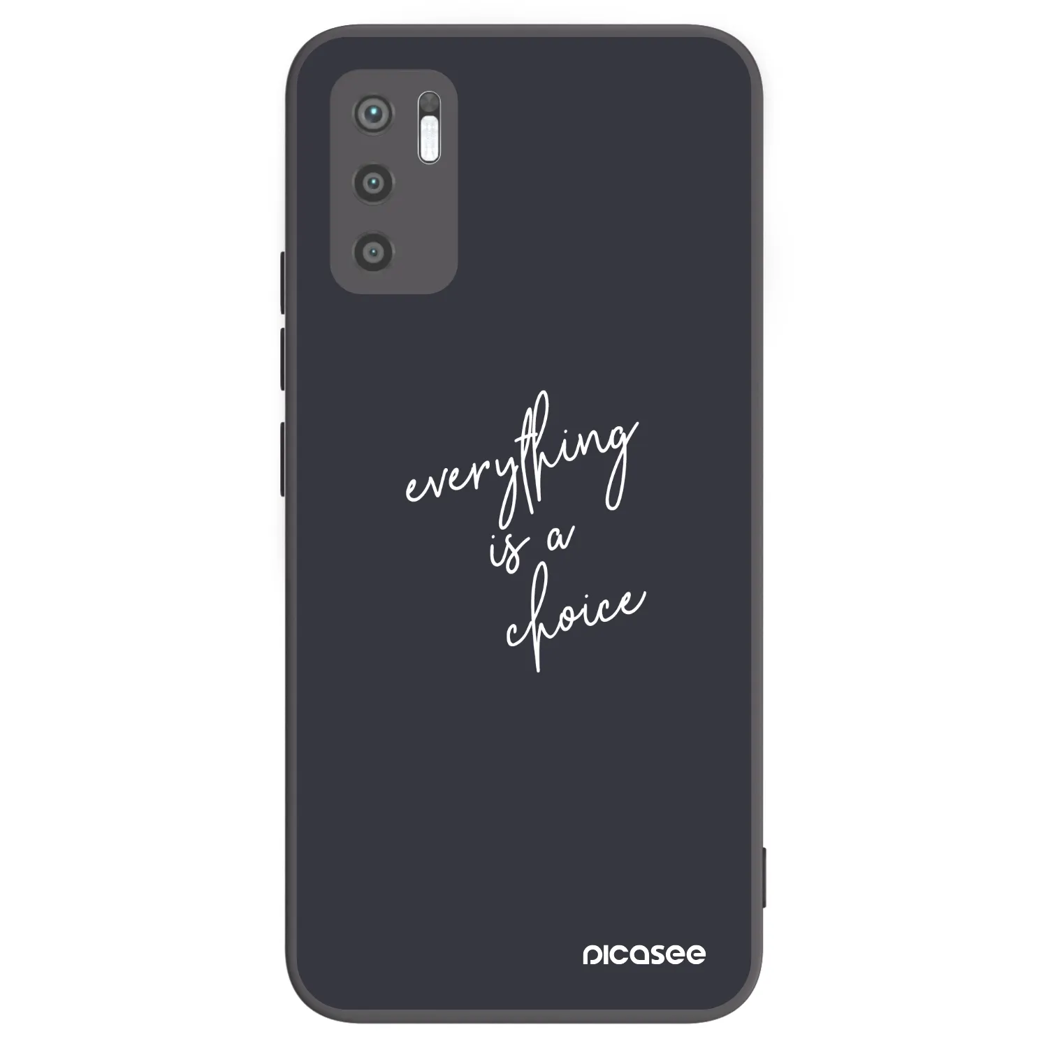 Picasee silikonový černý obal pro Xiaomi Redmi Note 10 5G - Vše je na tobě