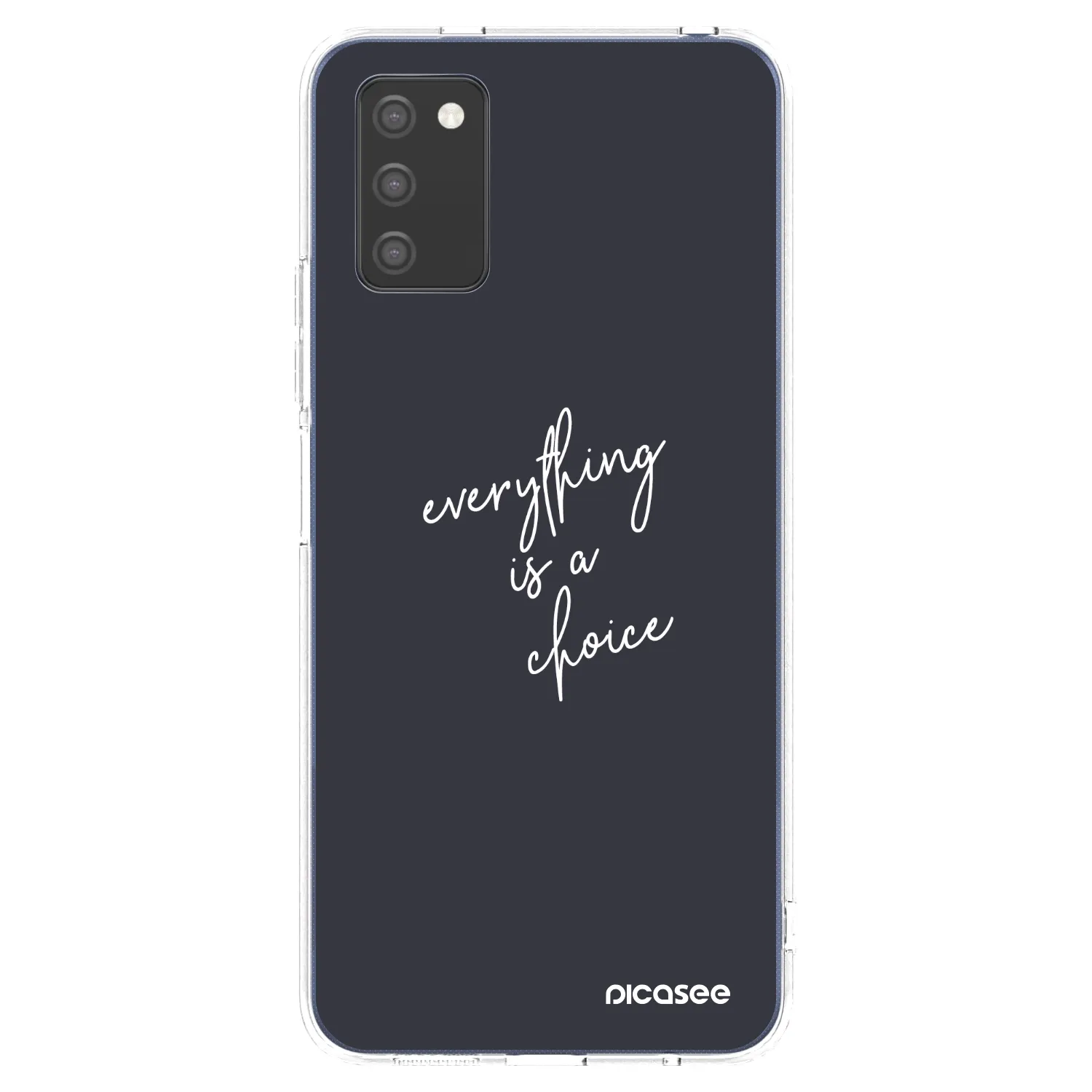 Picasee silikonový průhledný obal pro Samsung Galaxy A02s A025G - Vše je na tobě