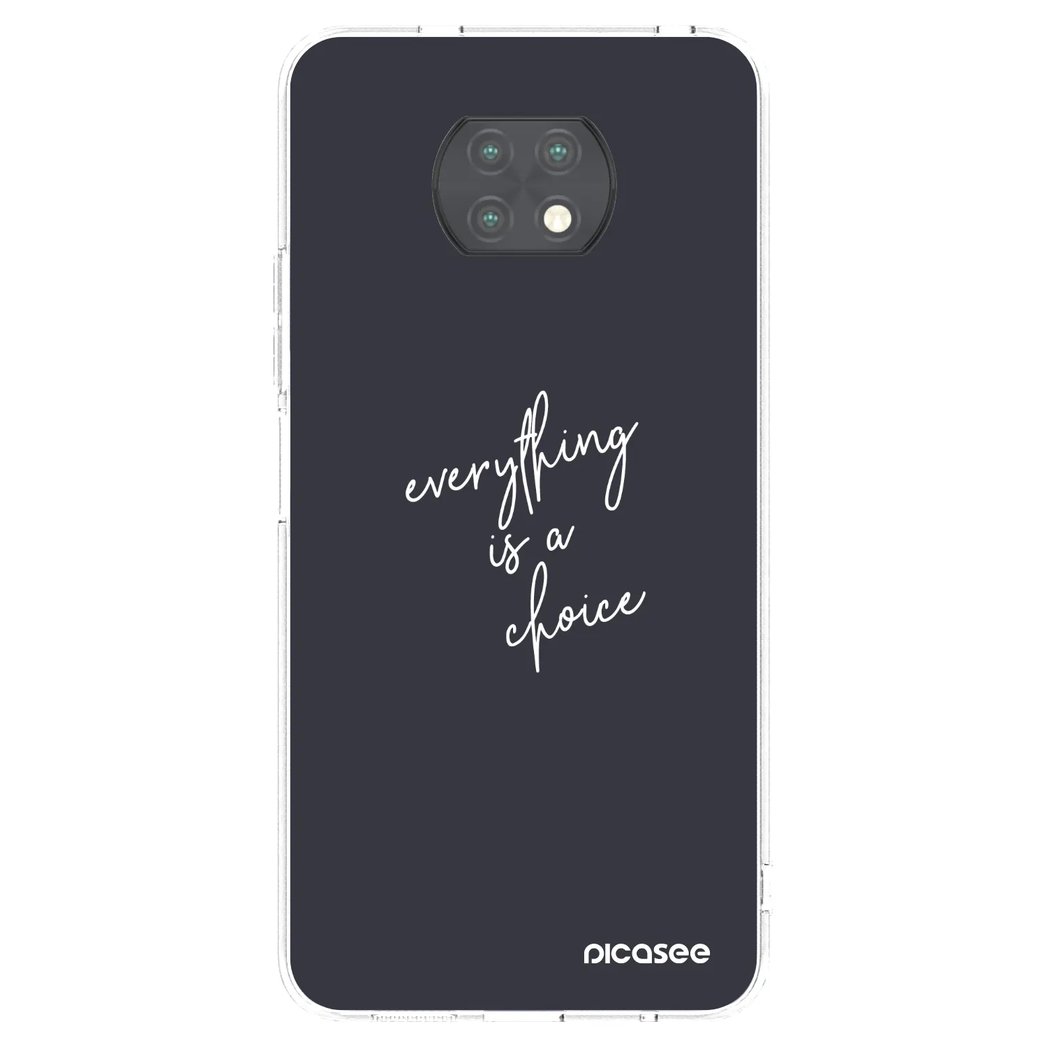 Picasee silikonový průhledný obal pro Xiaomi Redmi Note 9T - Vše je na tobě