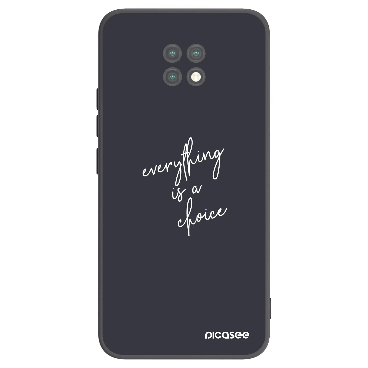 Picasee silikonový černý obal pro Xiaomi Redmi Note 9T - Vše je na tobě