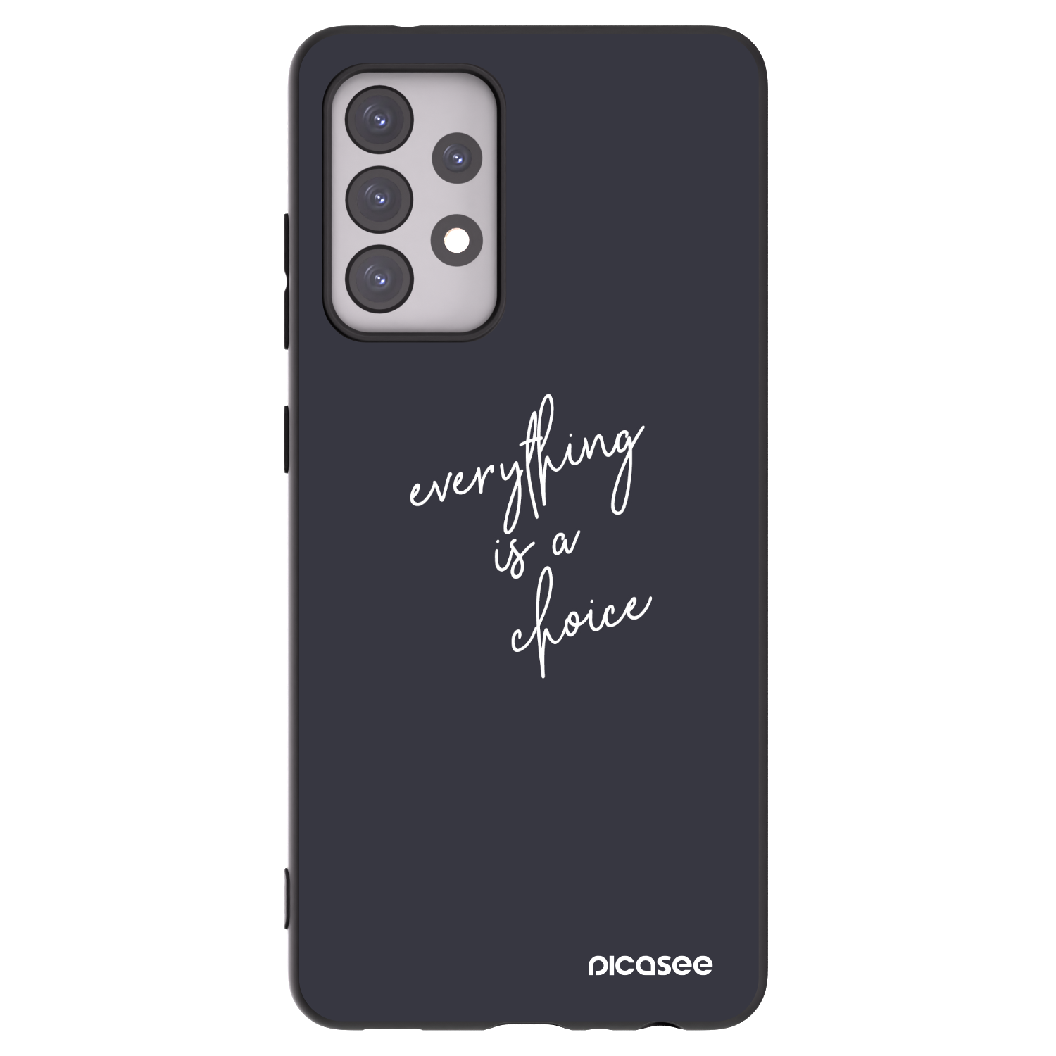 Picasee silikonový černý obal pro Samsung Galaxy A52s 5G A528B - Vše je na tobě