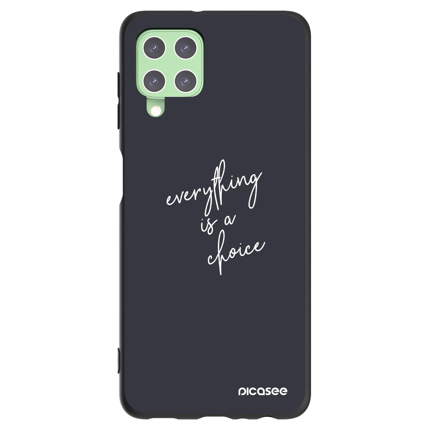 Picasee silikonový černý obal pro Samsung Galaxy A22 A225F 4G - Vše je na tobě