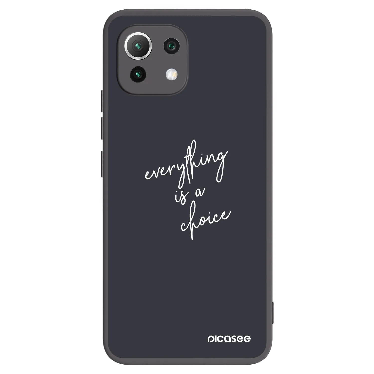Picasee silikonový černý obal pro Xiaomi 11 Lite 5G NE - Vše je na tobě
