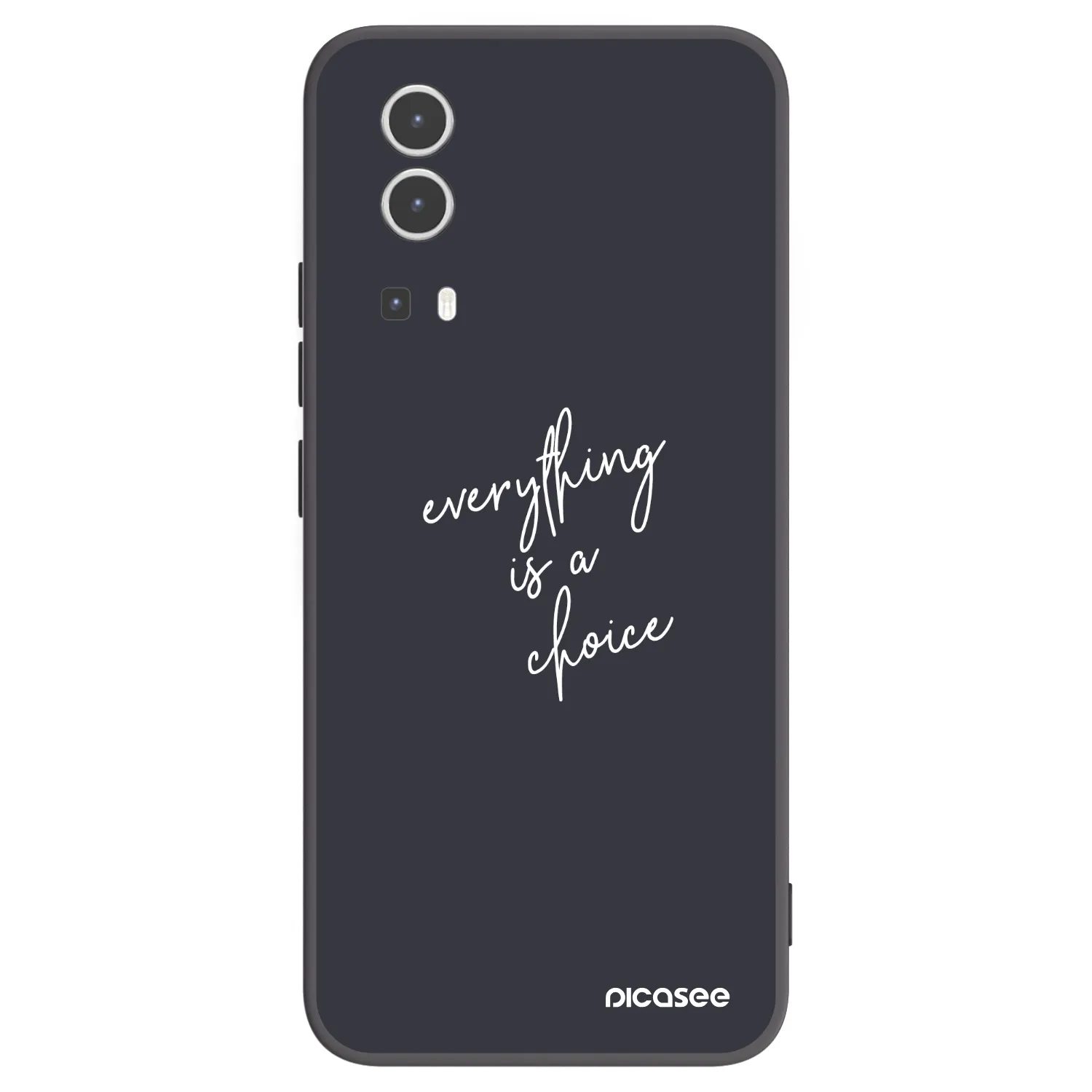 Picasee silikonový černý obal pro Vivo Y72 5G - Vše je na tobě