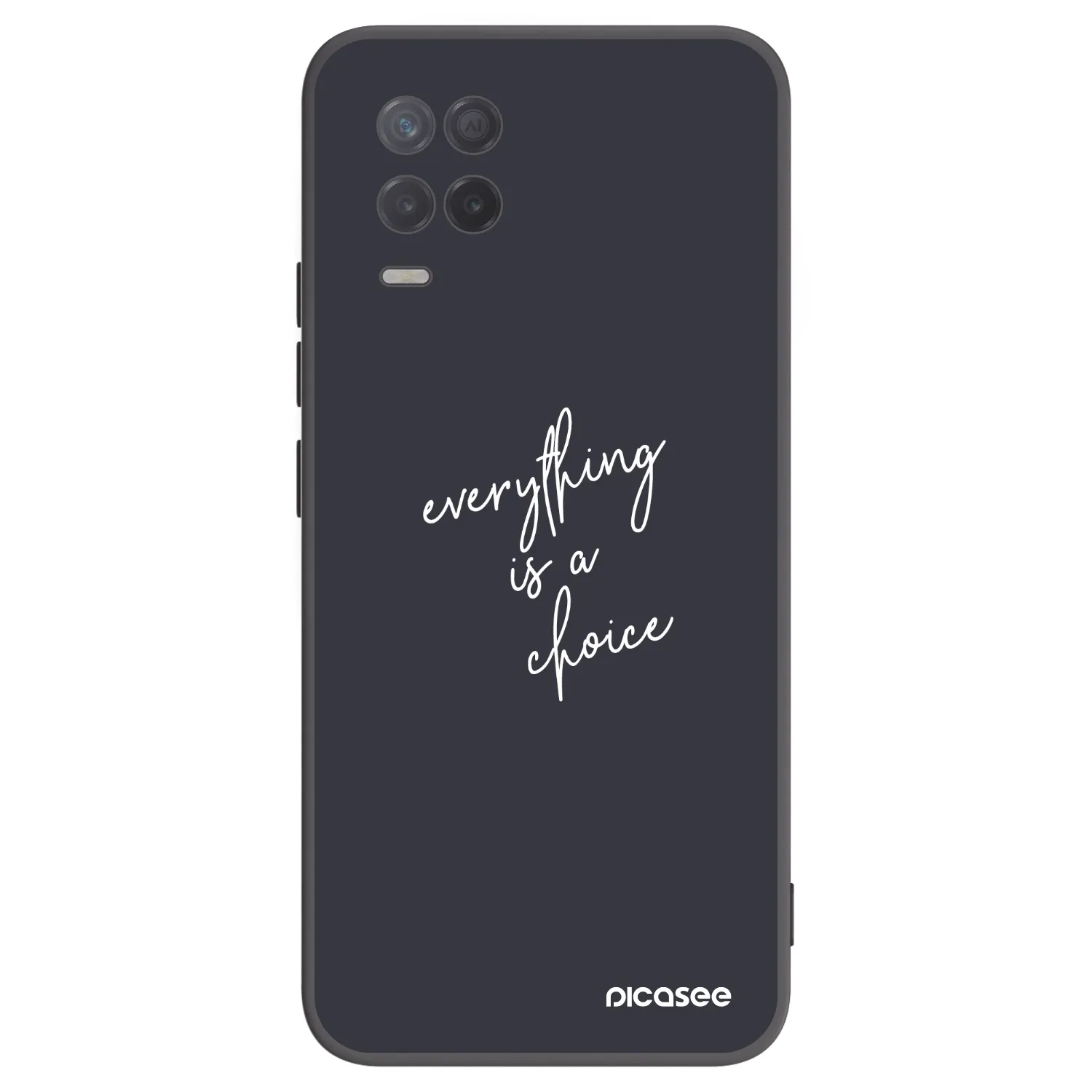 Picasee silikonový černý obal pro Realme 8 5G - Vše je na tobě