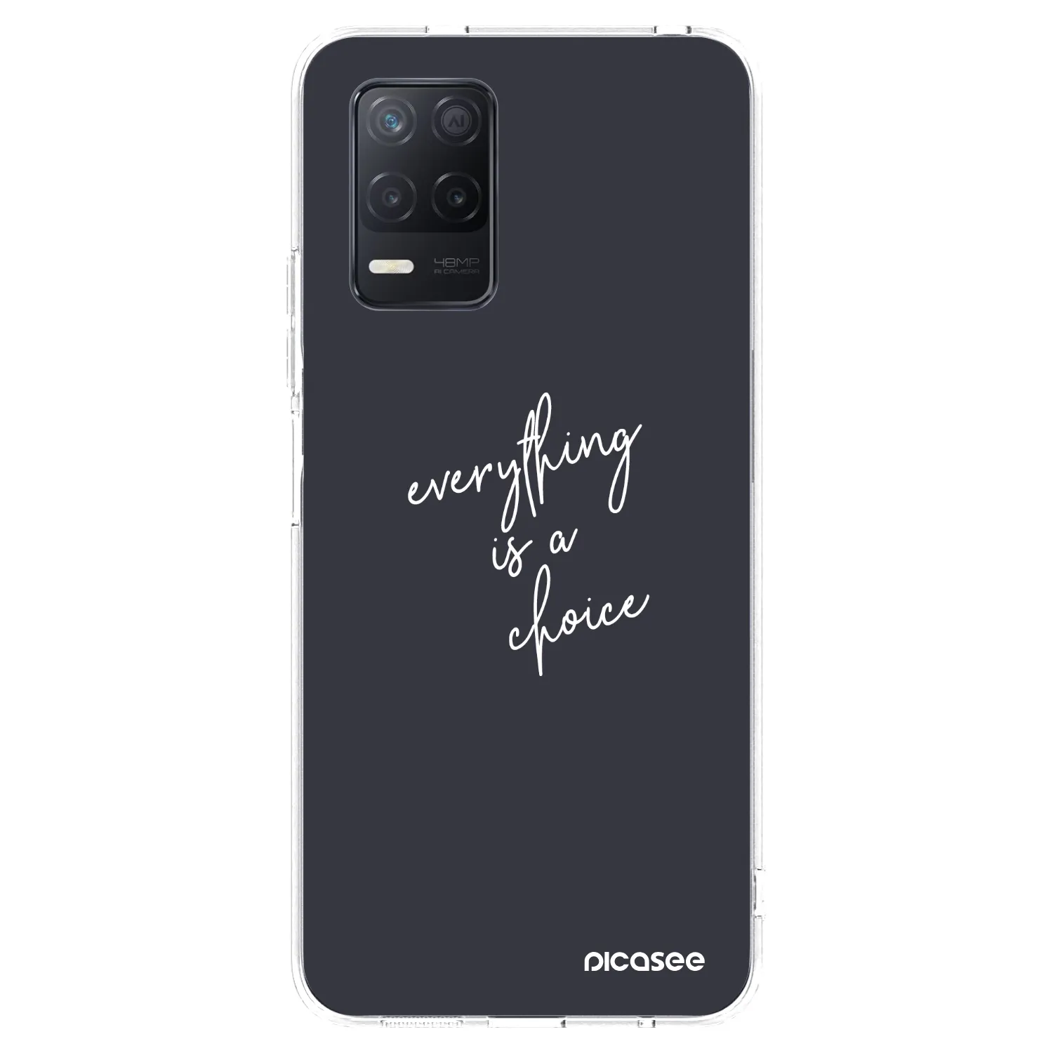Picasee silikonový průhledný obal pro Realme 8 5G - Vše je na tobě