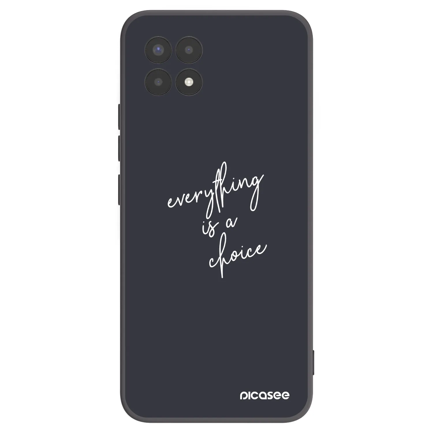 Picasee silikonový černý obal pro Realme 8i - Vše je na tobě