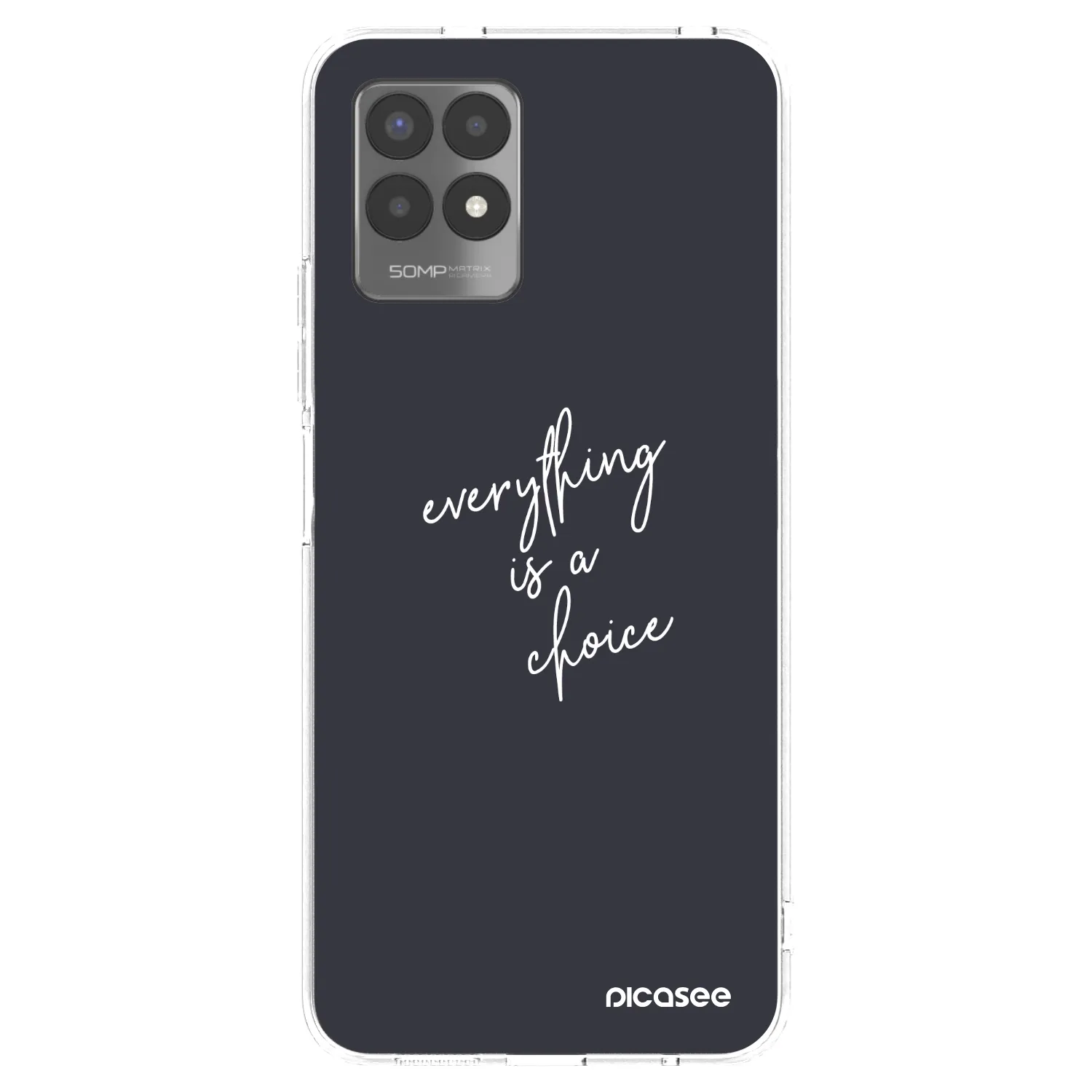 Picasee silikonový průhledný obal pro Realme 8i - Vše je na tobě