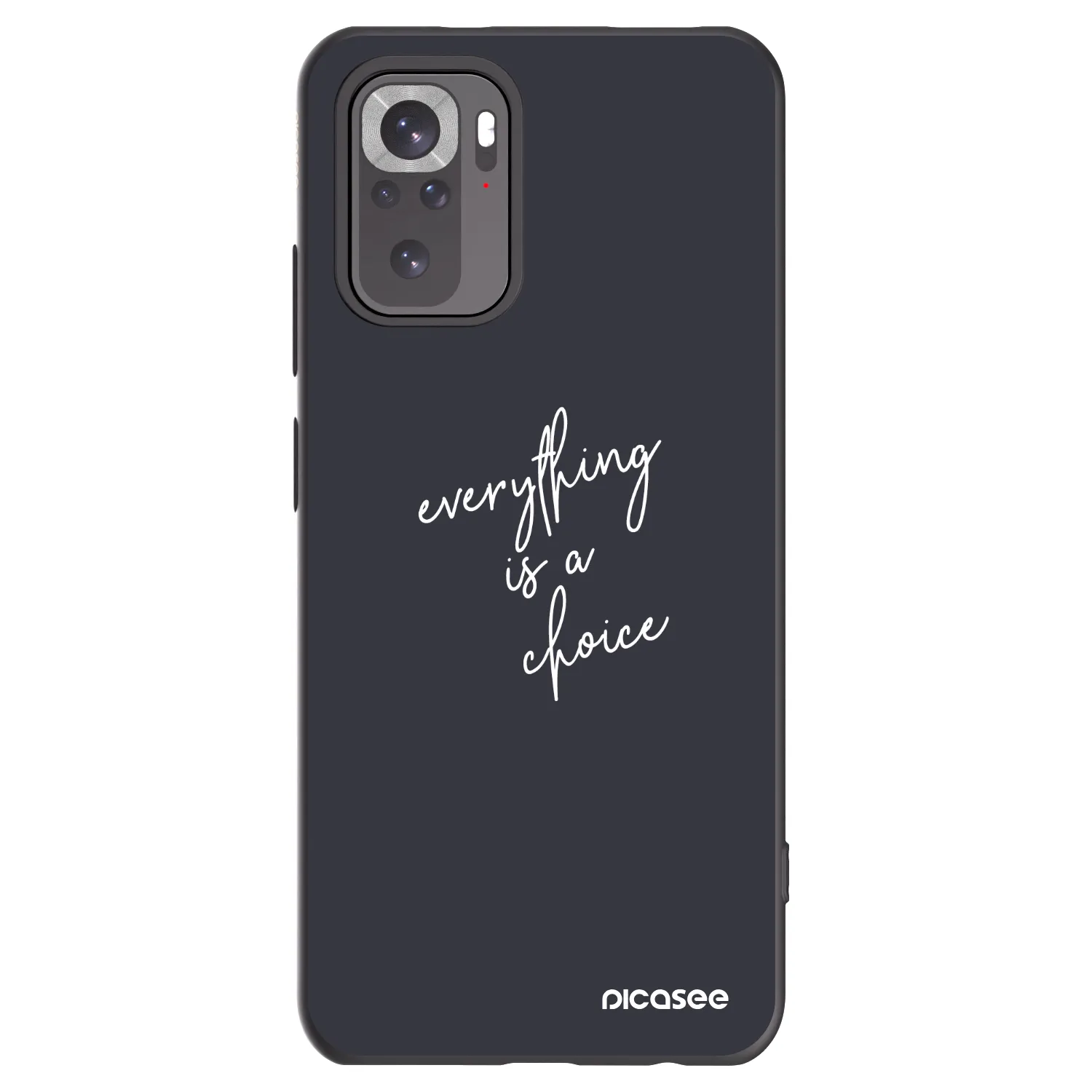 Picasee silikonový černý obal pro Xiaomi Redmi Note 11S 4G - Vše je na tobě
