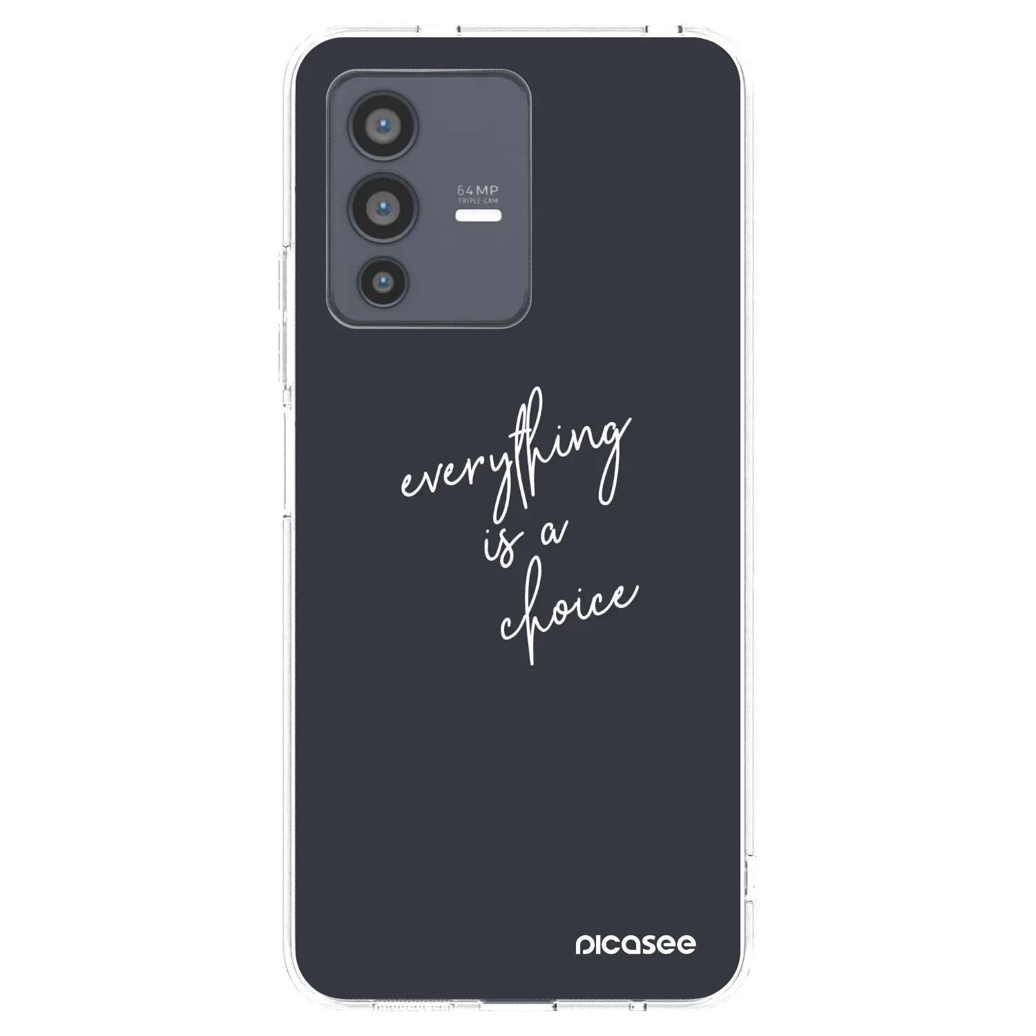 Picasee silikonový průhledný obal pro Vivo V23 5G - Vše je na tobě