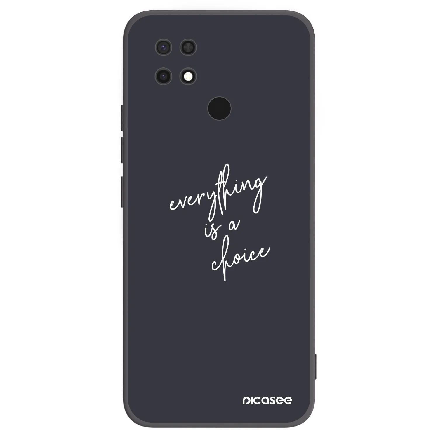 Picasee silikonový černý obal pro Xiaomi Redmi 10C - Vše je na tobě