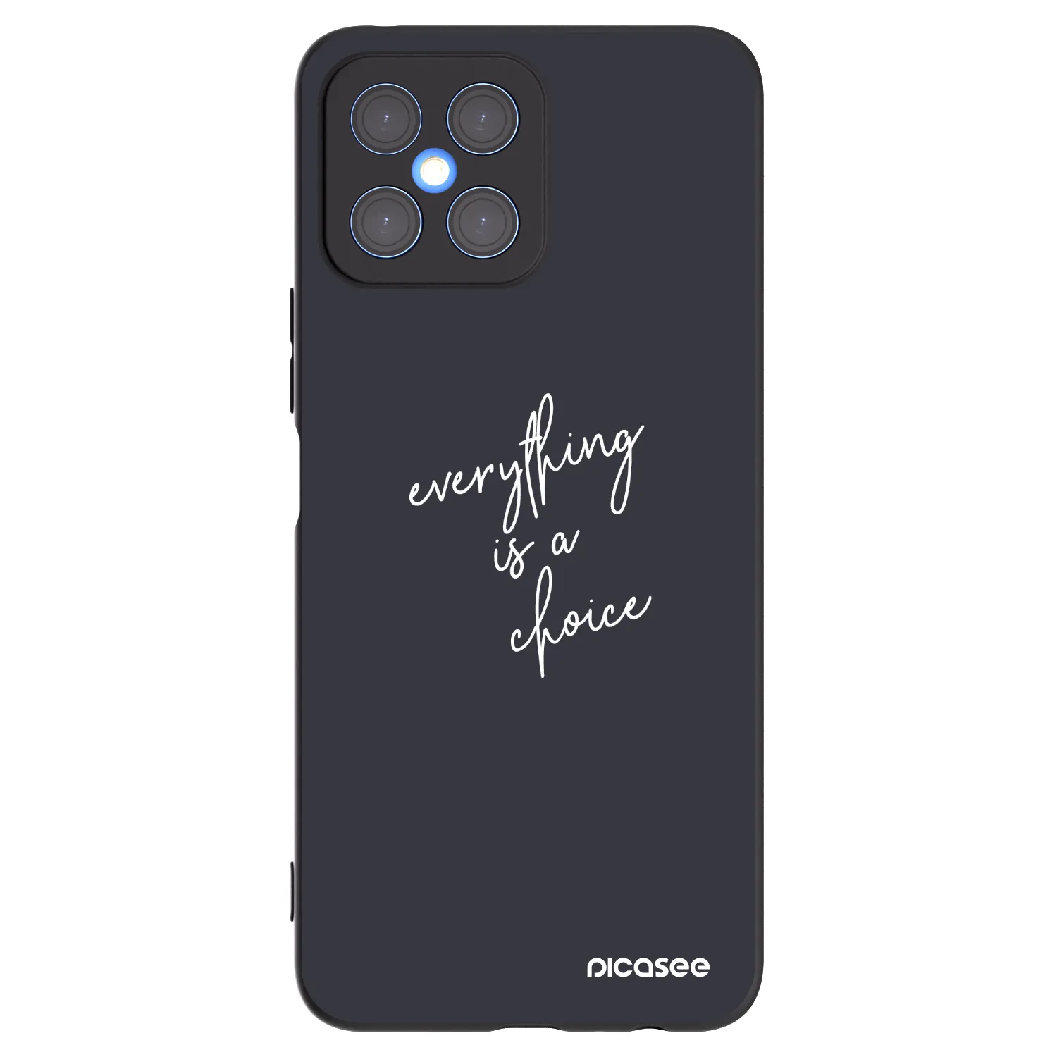 Picasee silikonový černý obal pro Honor X8 4G - Vše je na tobě