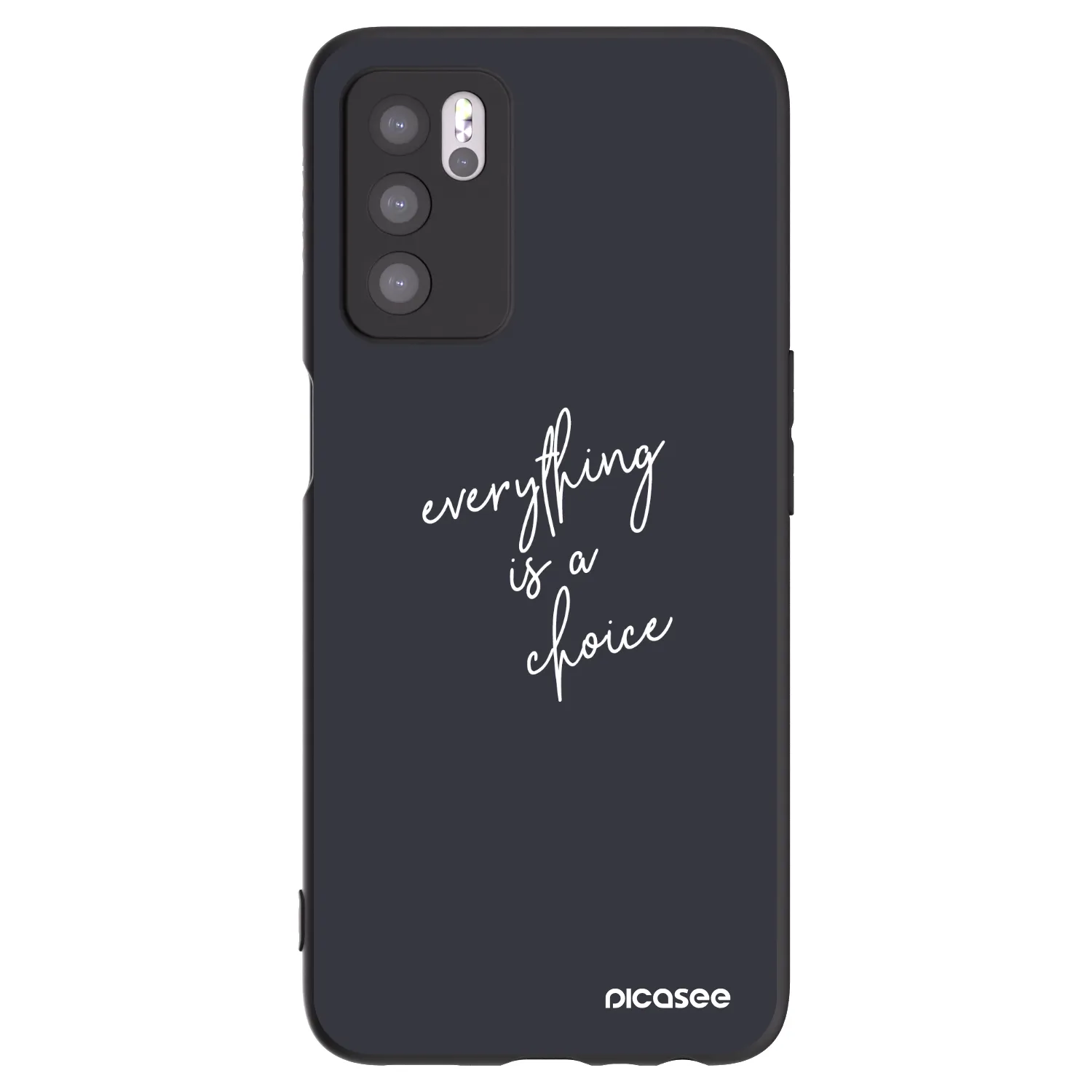 Picasee silikonový černý obal pro OPPO A16s - Vše je na tobě