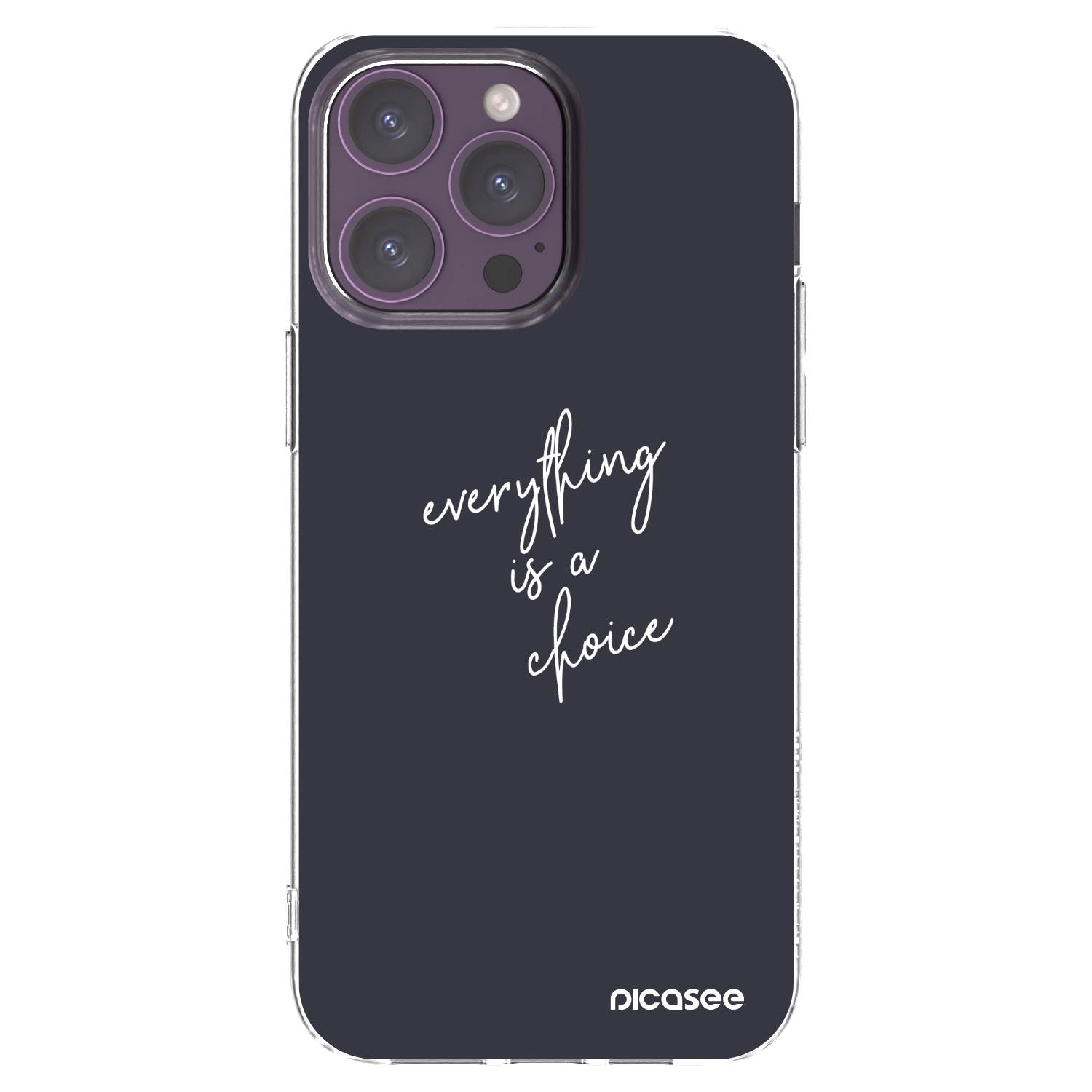 Picasee silikonový průhledný obal pro Apple iPhone 14 Pro Max - Vše je na tobě