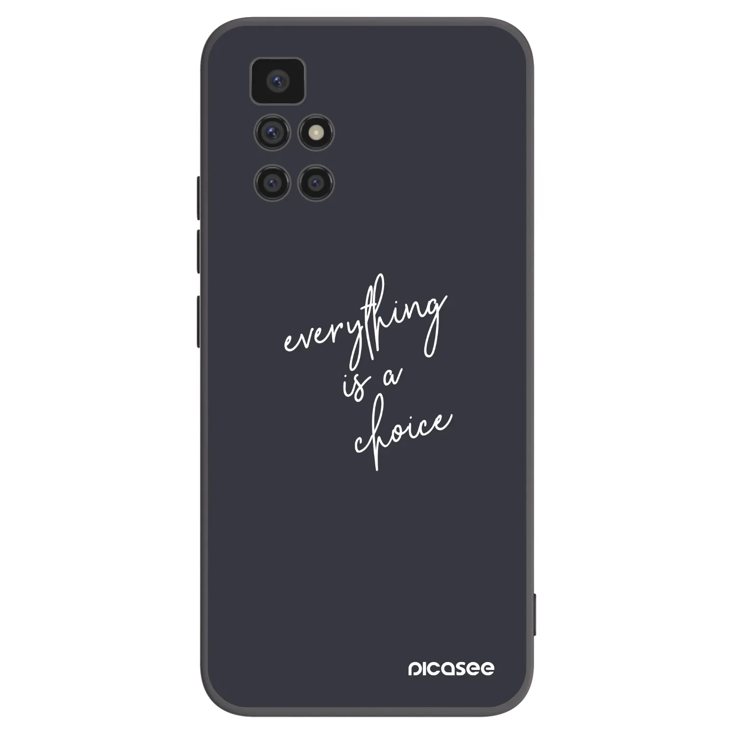 Picasee silikonový černý obal pro Xiaomi Redmi 10 (2022) - Vše je na tobě