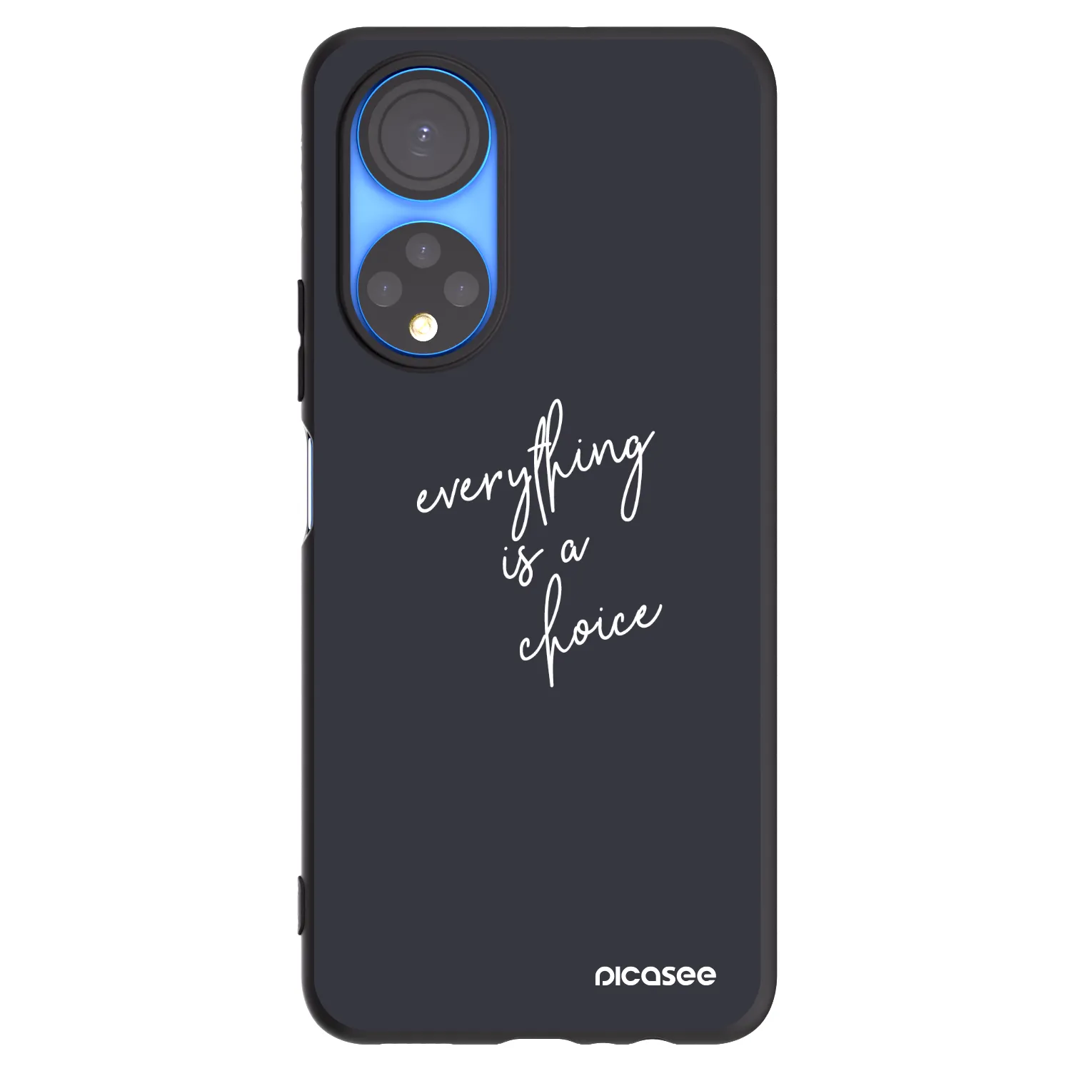 Picasee silikonový černý obal pro Honor X7 - Vše je na tobě