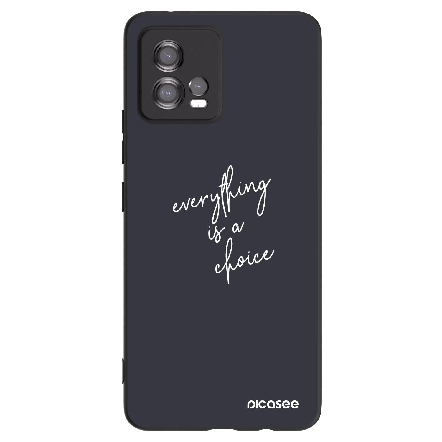 Picasee silikonový černý obal pro Motorola Moto G72 - Vše je na tobě