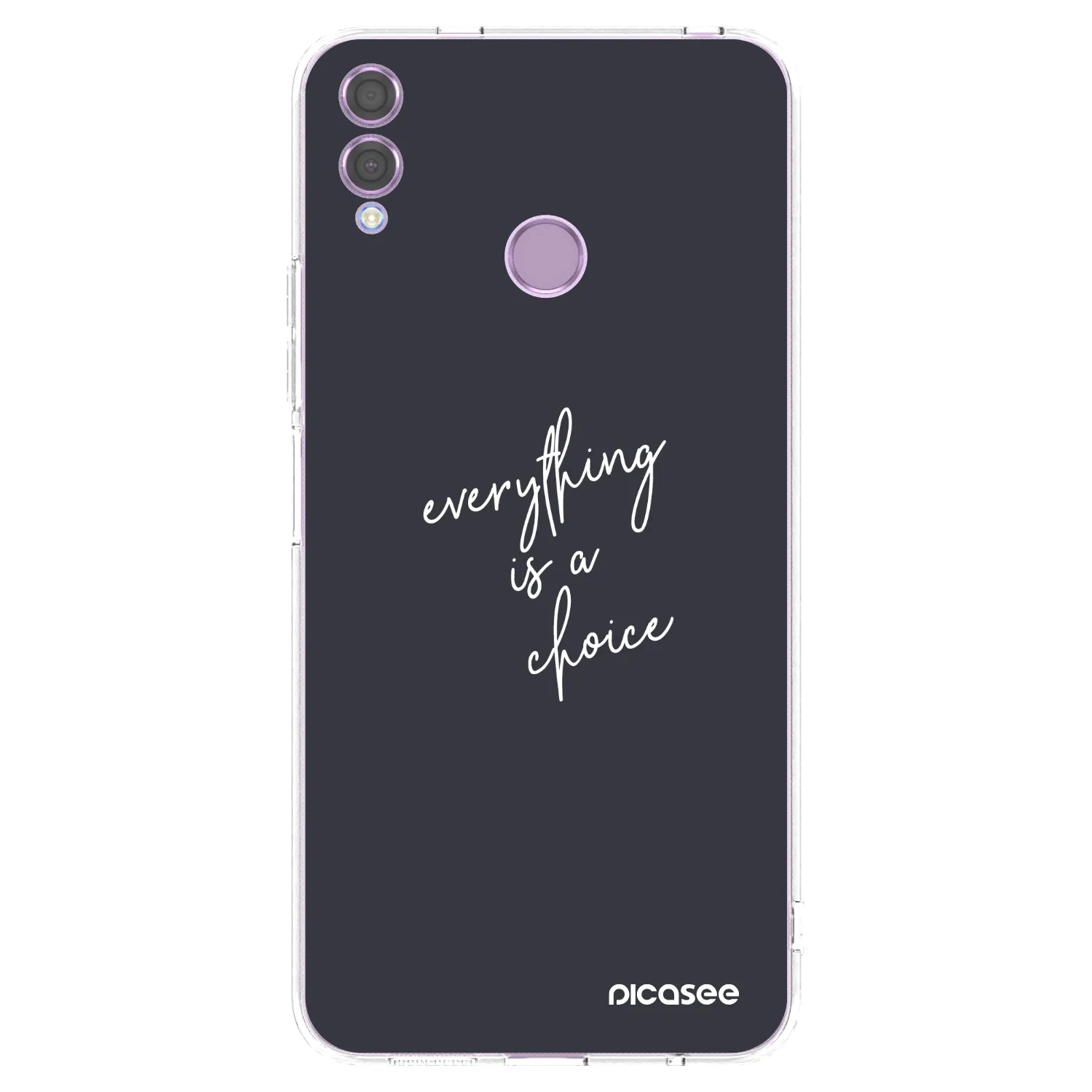Picasee silikonový průhledný obal pro Honor 8X - Vše je na tobě