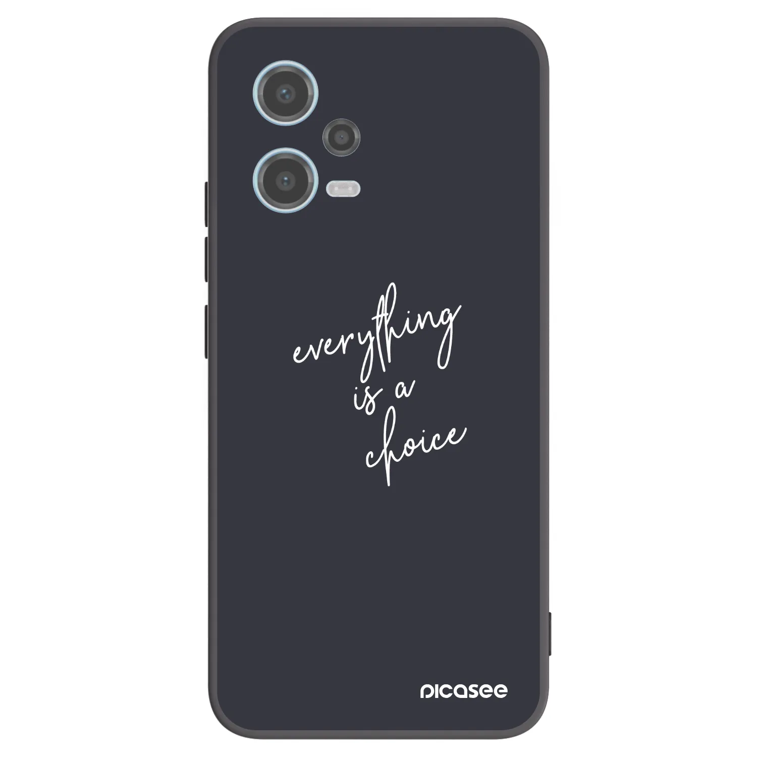Picasee silikonový černý obal pro Xiaomi Redmi Note 12 5G - Vše je na tobě