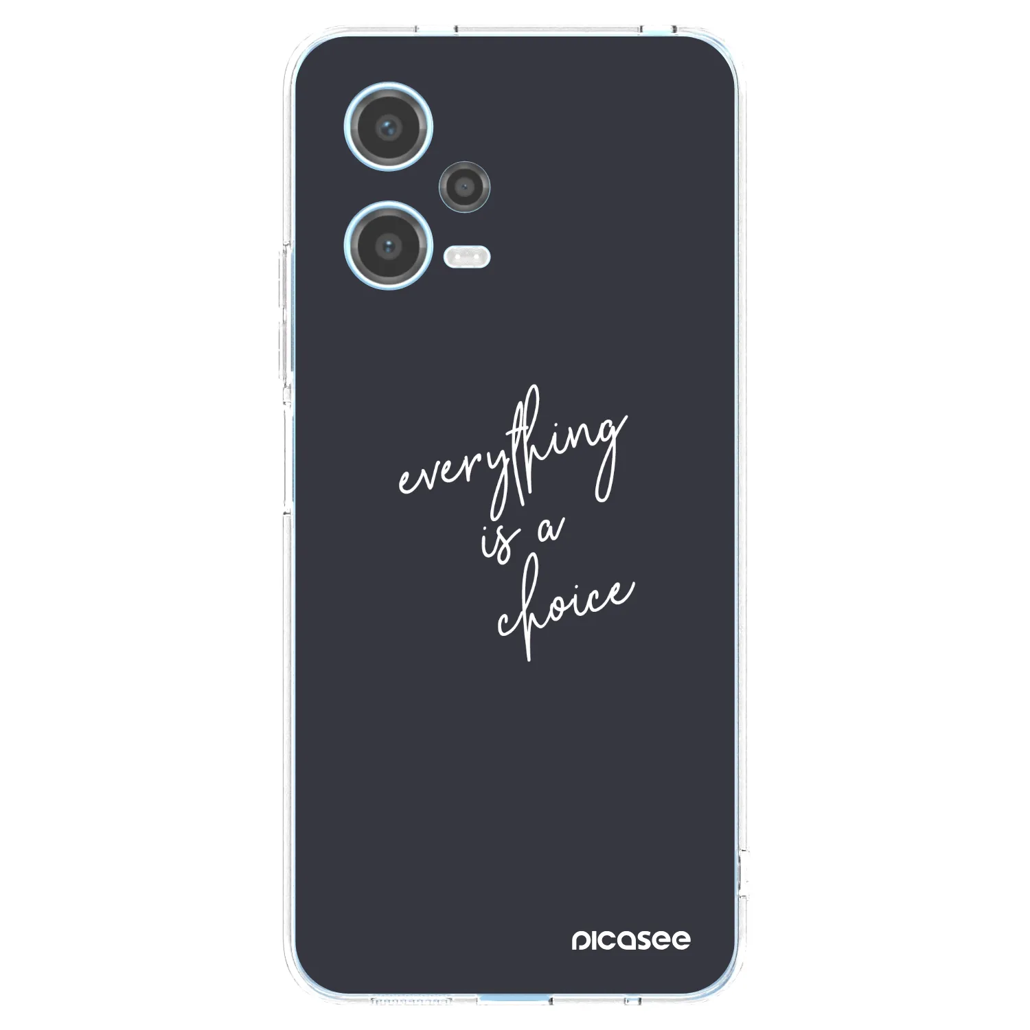 Picasee silikonový průhledný obal pro Xiaomi Redmi Note 12 5G - Vše je na tobě
