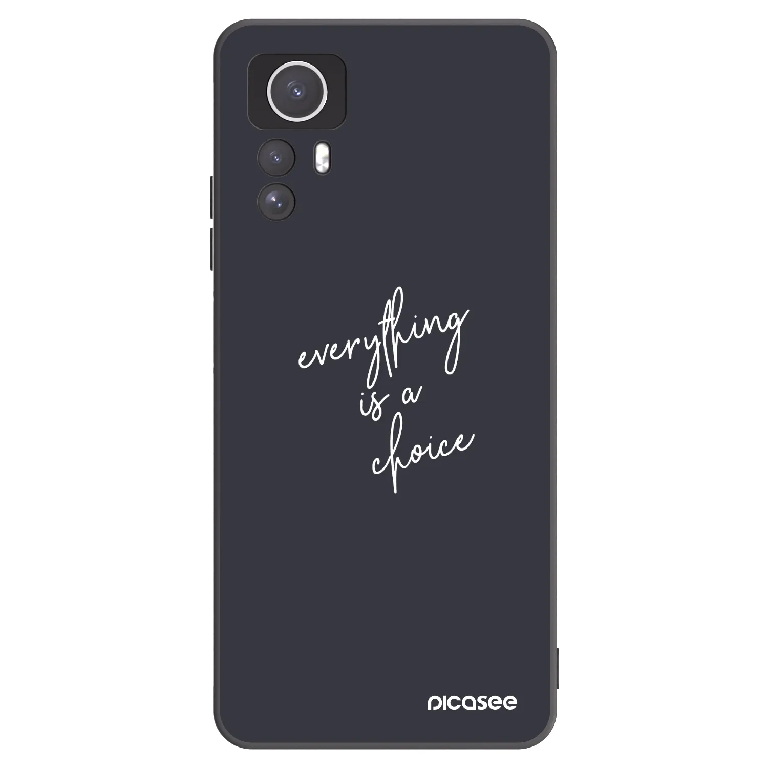 Picasee silikonový černý obal pro Xiaomi Redmi Note 12S - Vše je na tobě