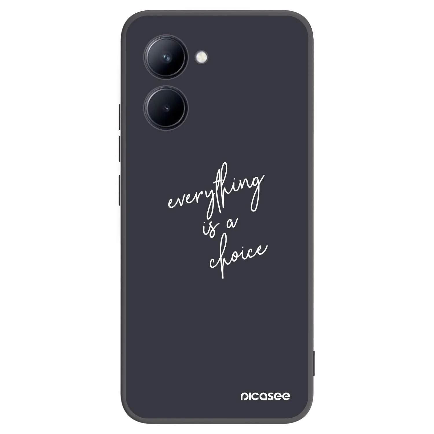 Picasee silikonový černý obal pro Realme C33 (2023) - Vše je na tobě