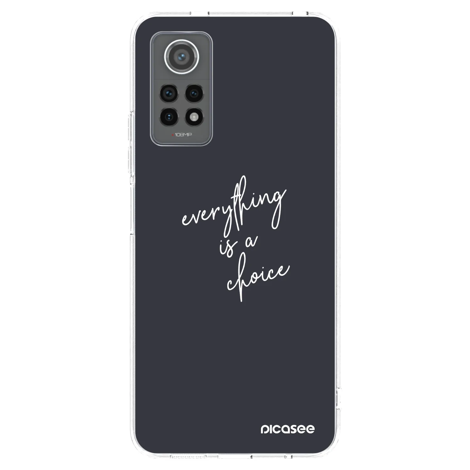 Picasee silikonový průhledný obal pro Xiaomi Redmi Note 12 Pro 4G - Vše je na tobě