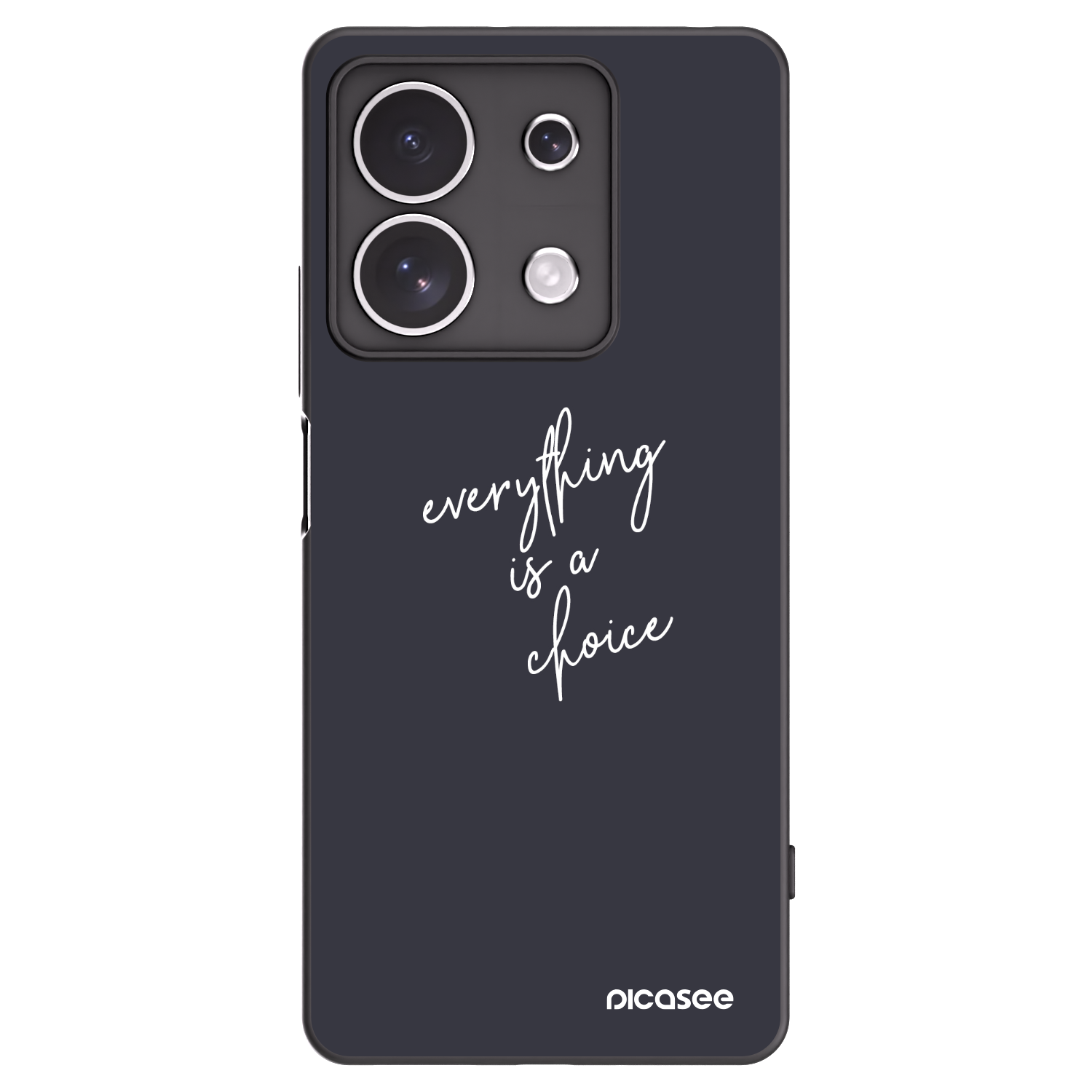 Picasee silikonový černý obal pro Xiaomi Redmi Note 13 4G - Vše je na tobě