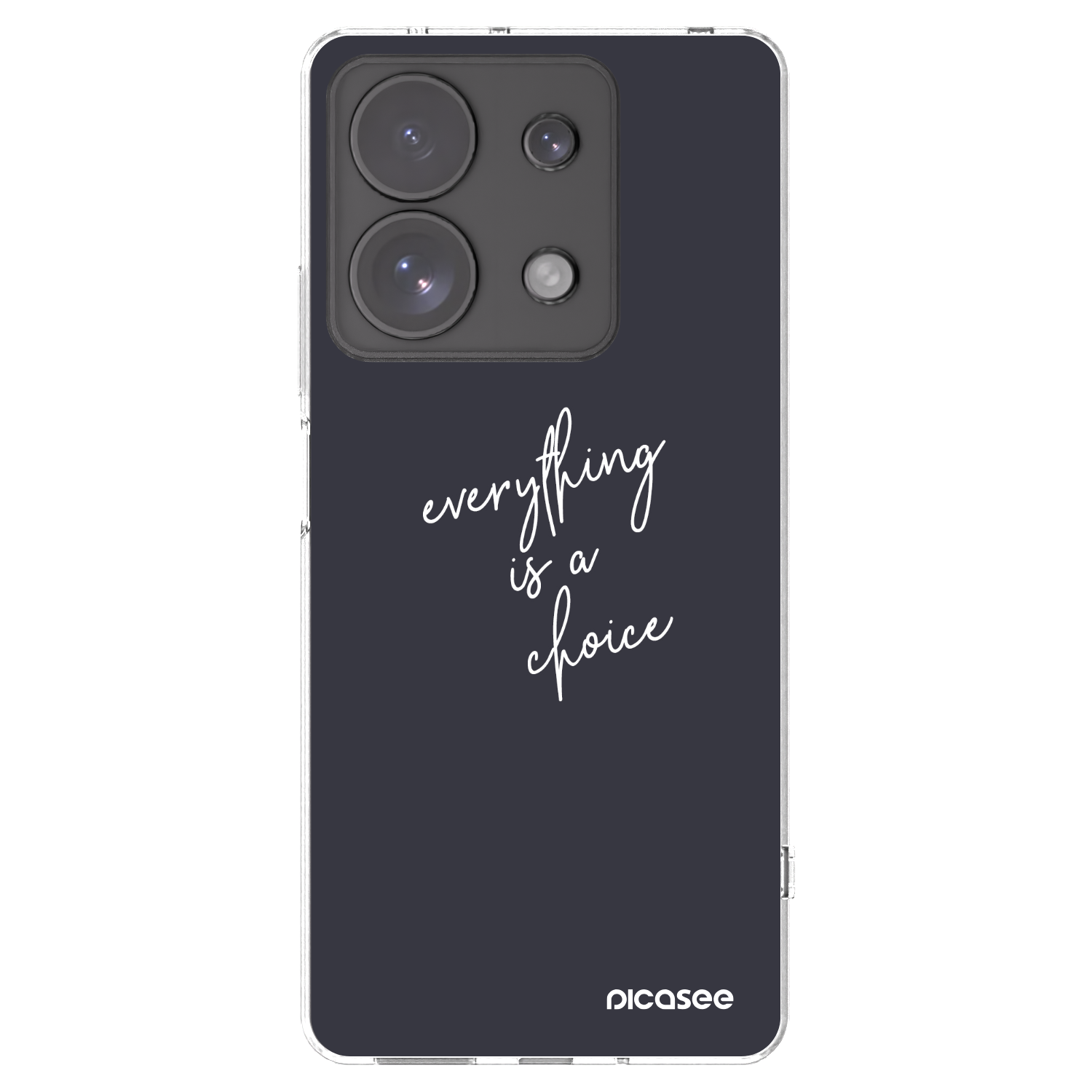 Picasee silikonový průhledný obal pro Xiaomi Redmi Note 13 Pro 4G - Vše je na tobě