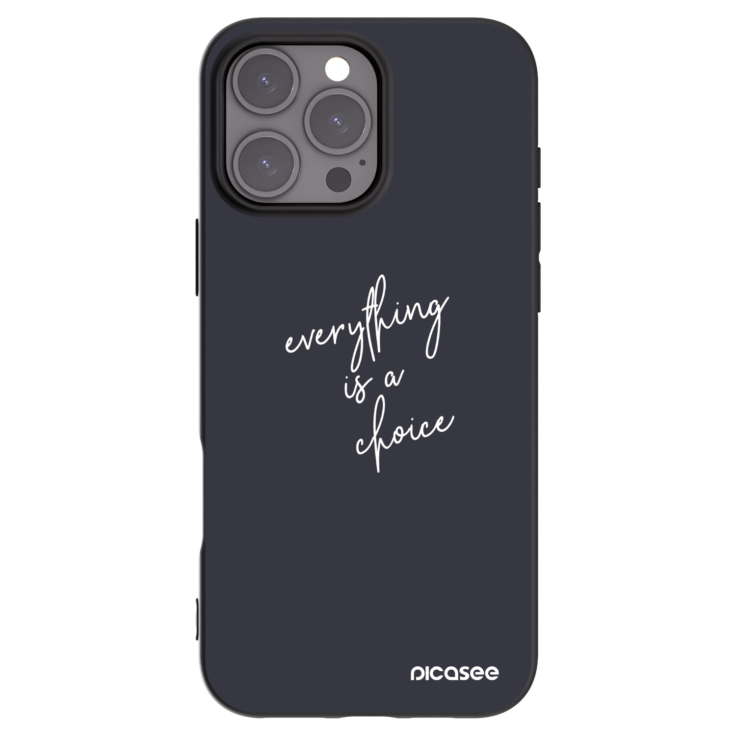 Picasee silikonový černý obal pro Apple iPhone 16 Pro Max - Vše je na tobě