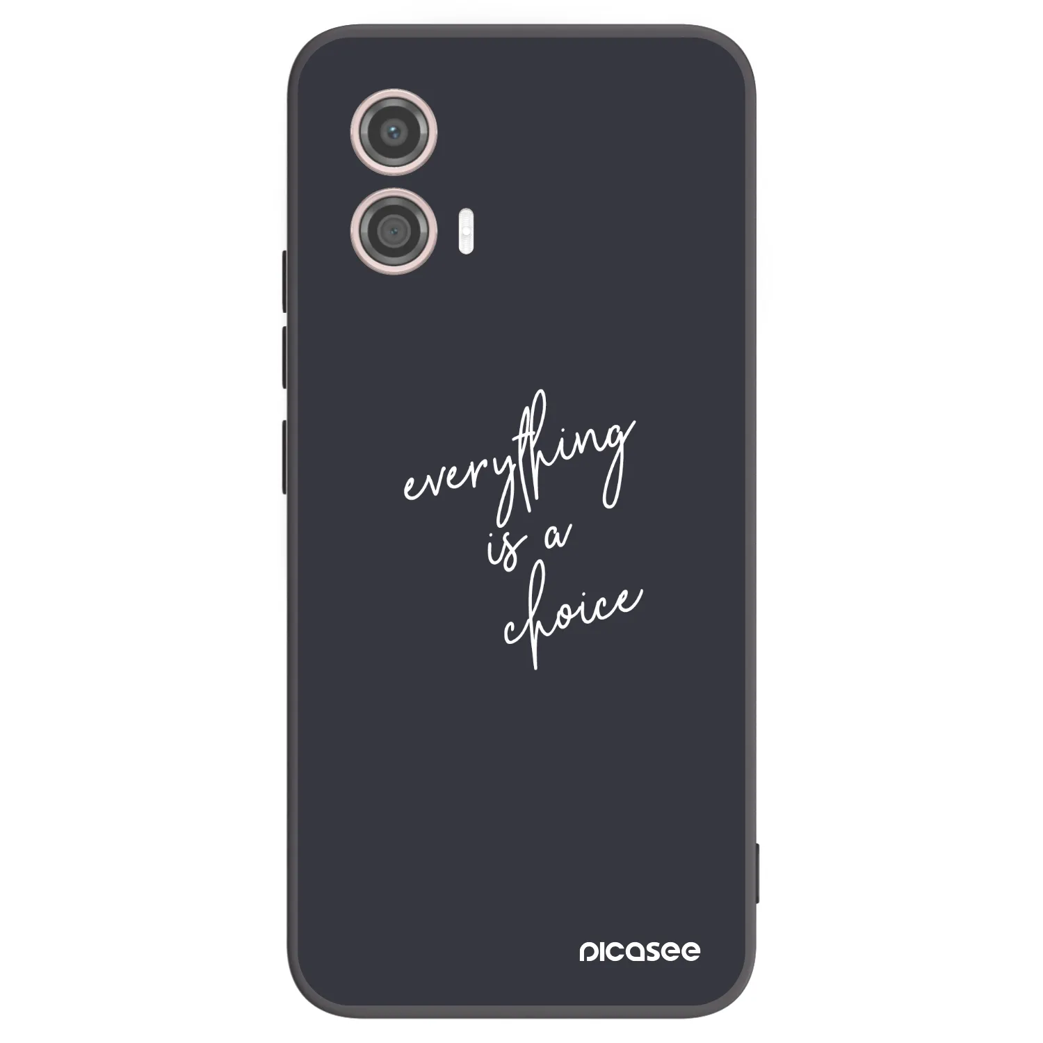 Picasee silikonový černý obal pro Motorola Moto G53 5G - Vše je na tobě