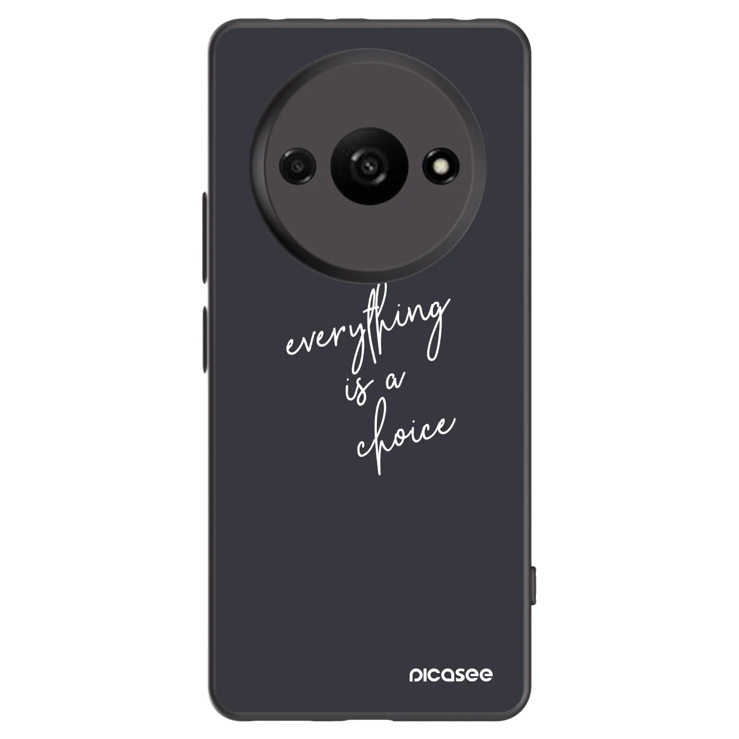 Picasee silikonový černý obal pro Xiaomi Redmi A3 - Vše je na tobě