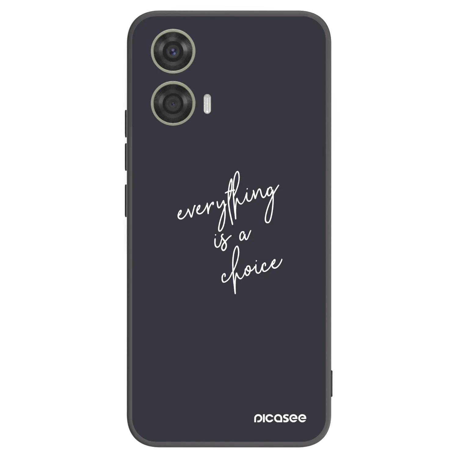 Picasee silikonový černý obal pro Motorola Moto G24 - Vše je na tobě