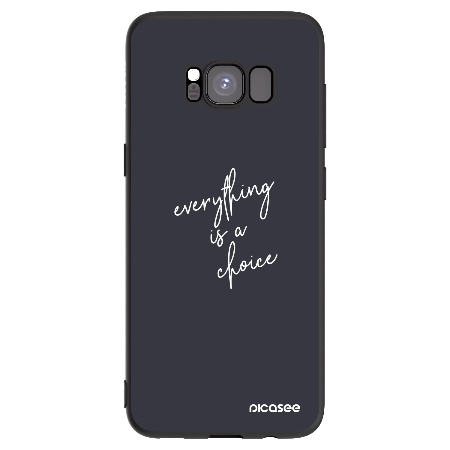 Picasee silikonový černý obal pro Samsung Galaxy S8 G950F - Vše je na tobě